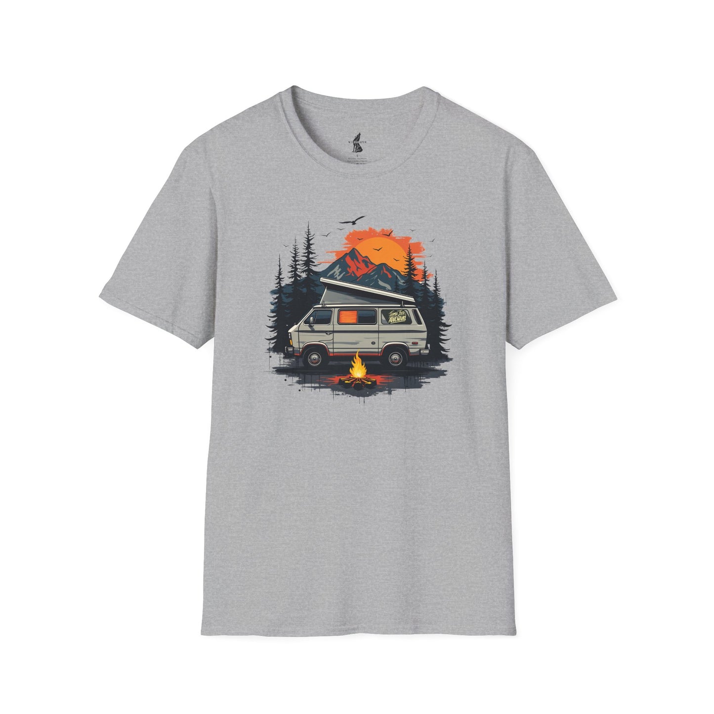 RV Camping Sunset View Graphic T-Shirt