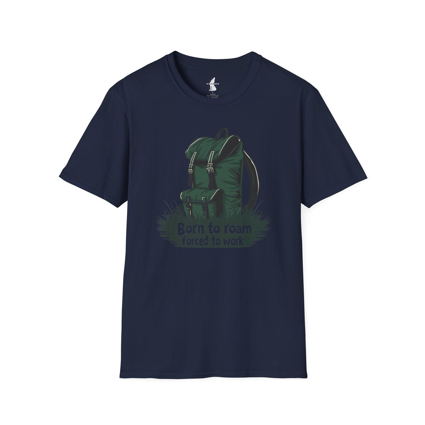 Born To Roam Forced To Work Traveler T-Shirt
