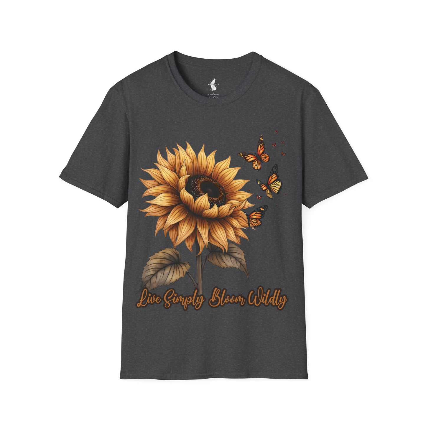 Live Simply, Bloom Wildly Sunflower T-Shirt