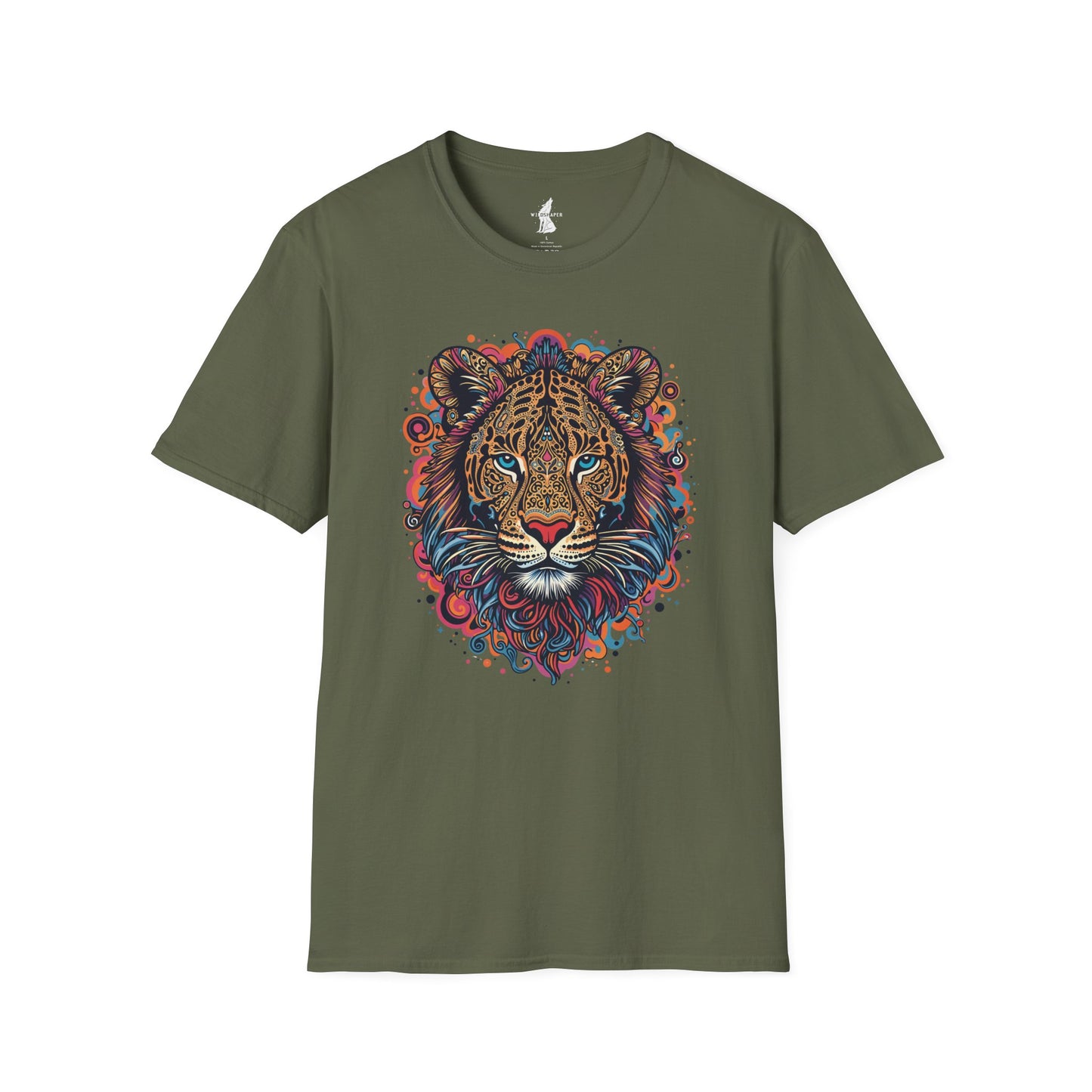 Vibrant Lion Eye-Catching Graphic T-Shirt
