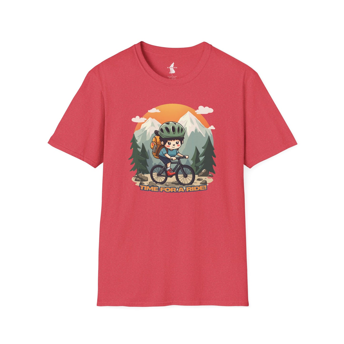 Time For a Ride Mountain Biking Graphic T-Shirt
