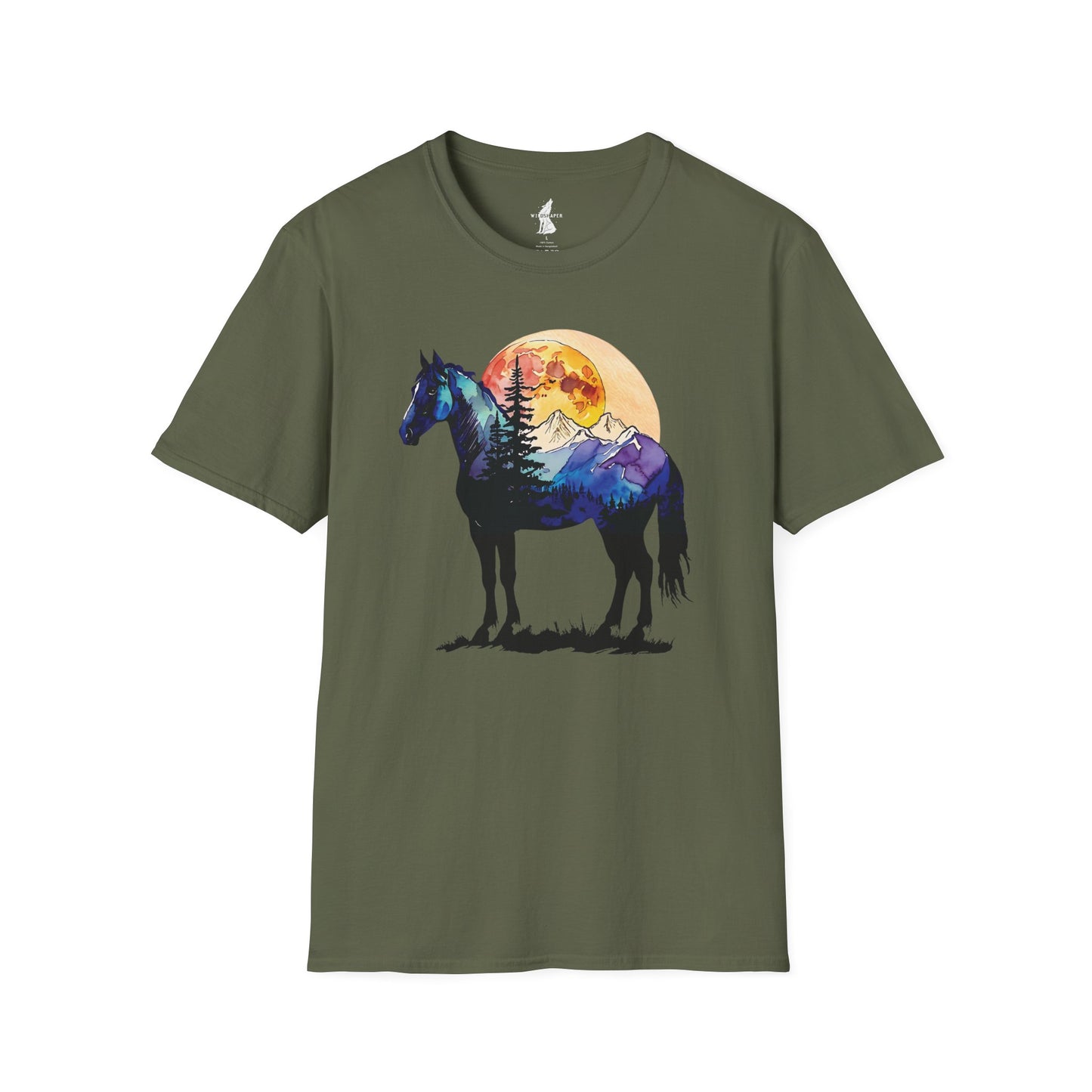 Mountain Sunset Horse T-Shirt