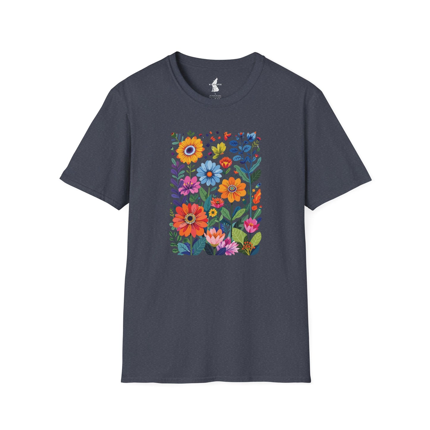 Vibrant Flower Art T-Shirt