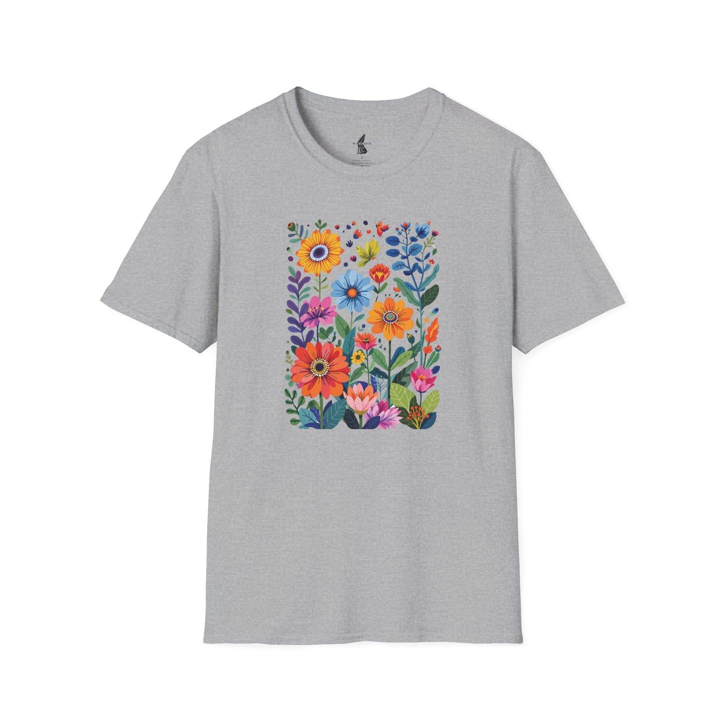 Vibrant Flower Art T-Shirt