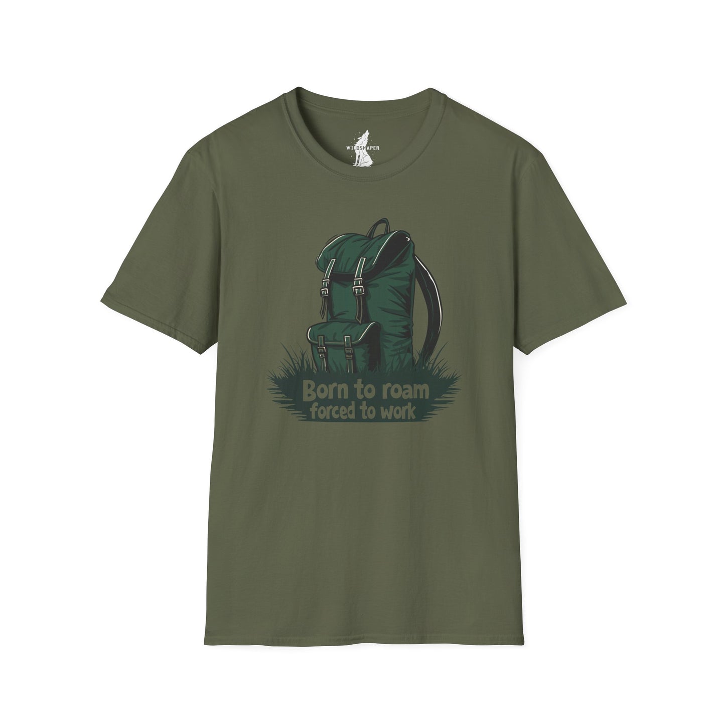 Born To Roam Forced To Work Traveler T-Shirt