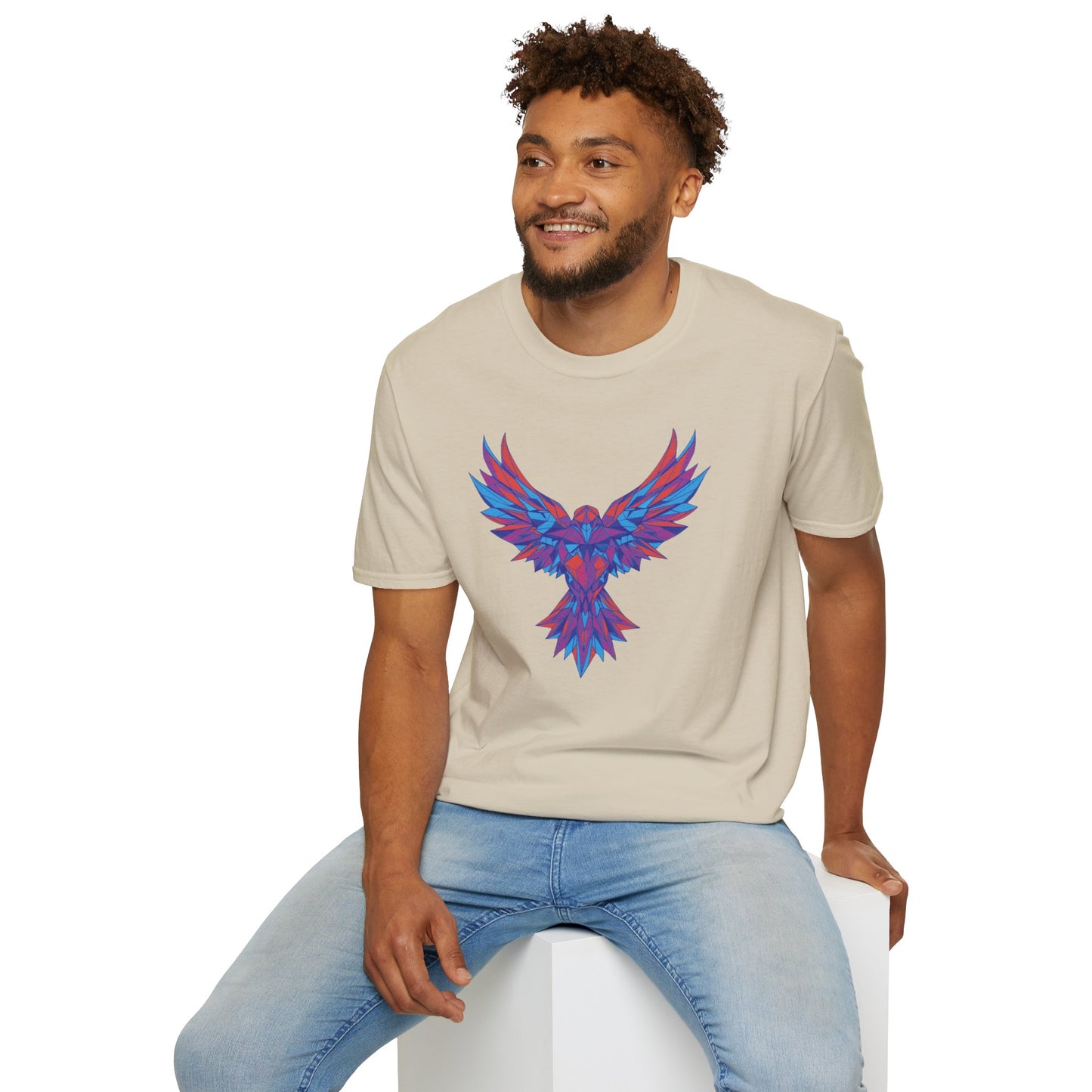 Geometric Eagle Art T-Shirt