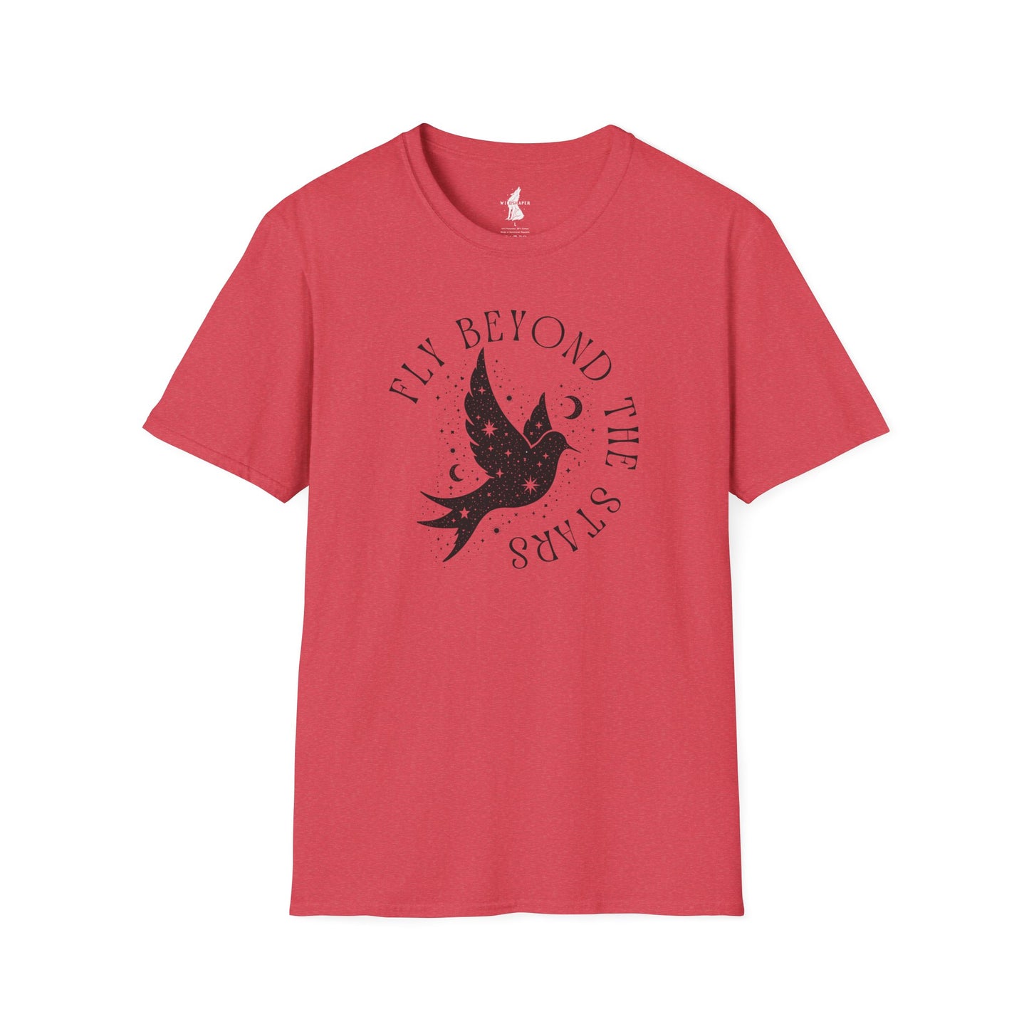 Fly Beyond The Stars Celestial Bird Graphic T-Shirt