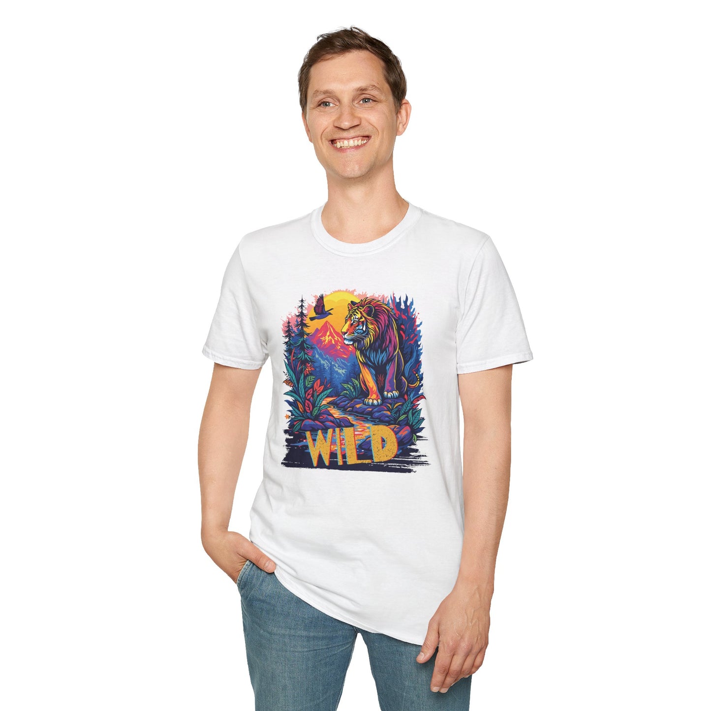 Stay Wild Lion Graphic T-Shirt