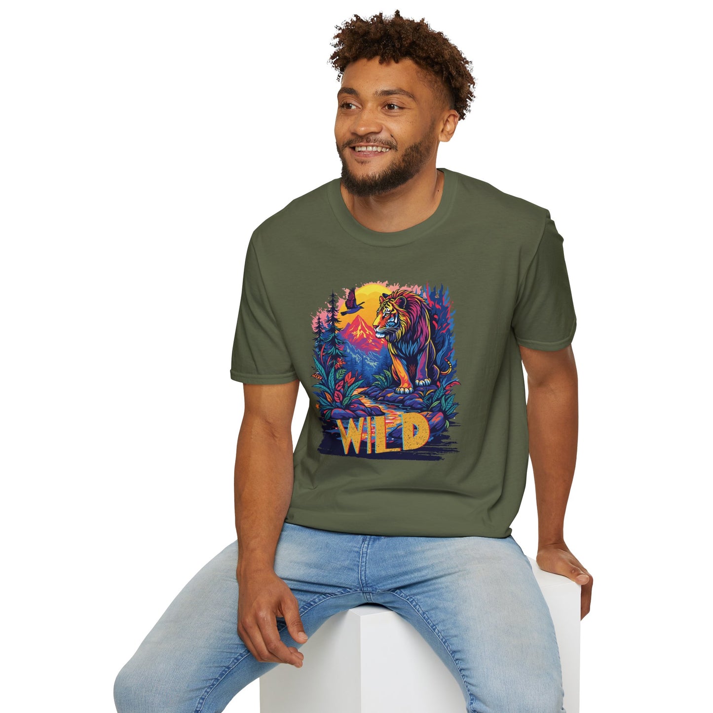 Stay Wild Lion Graphic T-Shirt