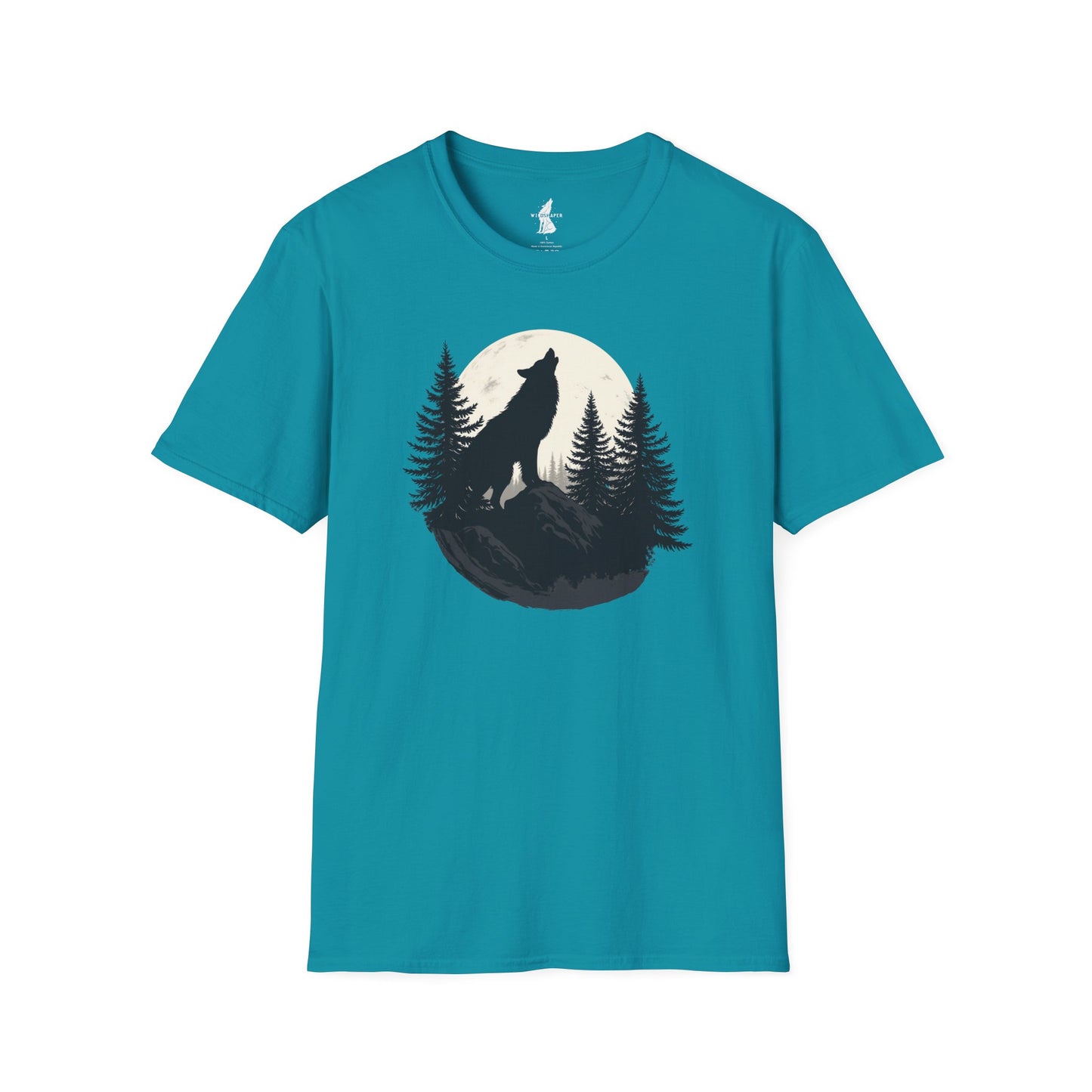 Howling Wolf in Moon Light T-Shirt