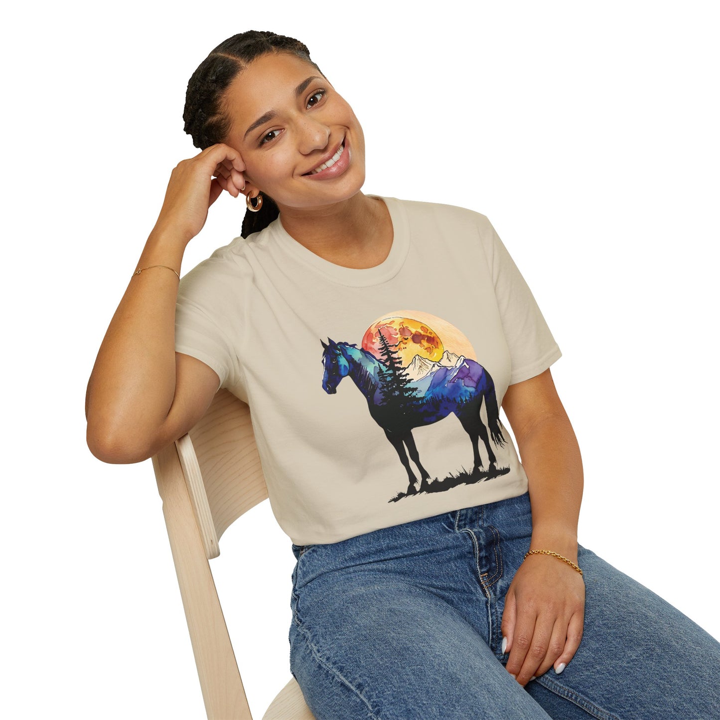 Mountain Sunset Horse T-Shirt