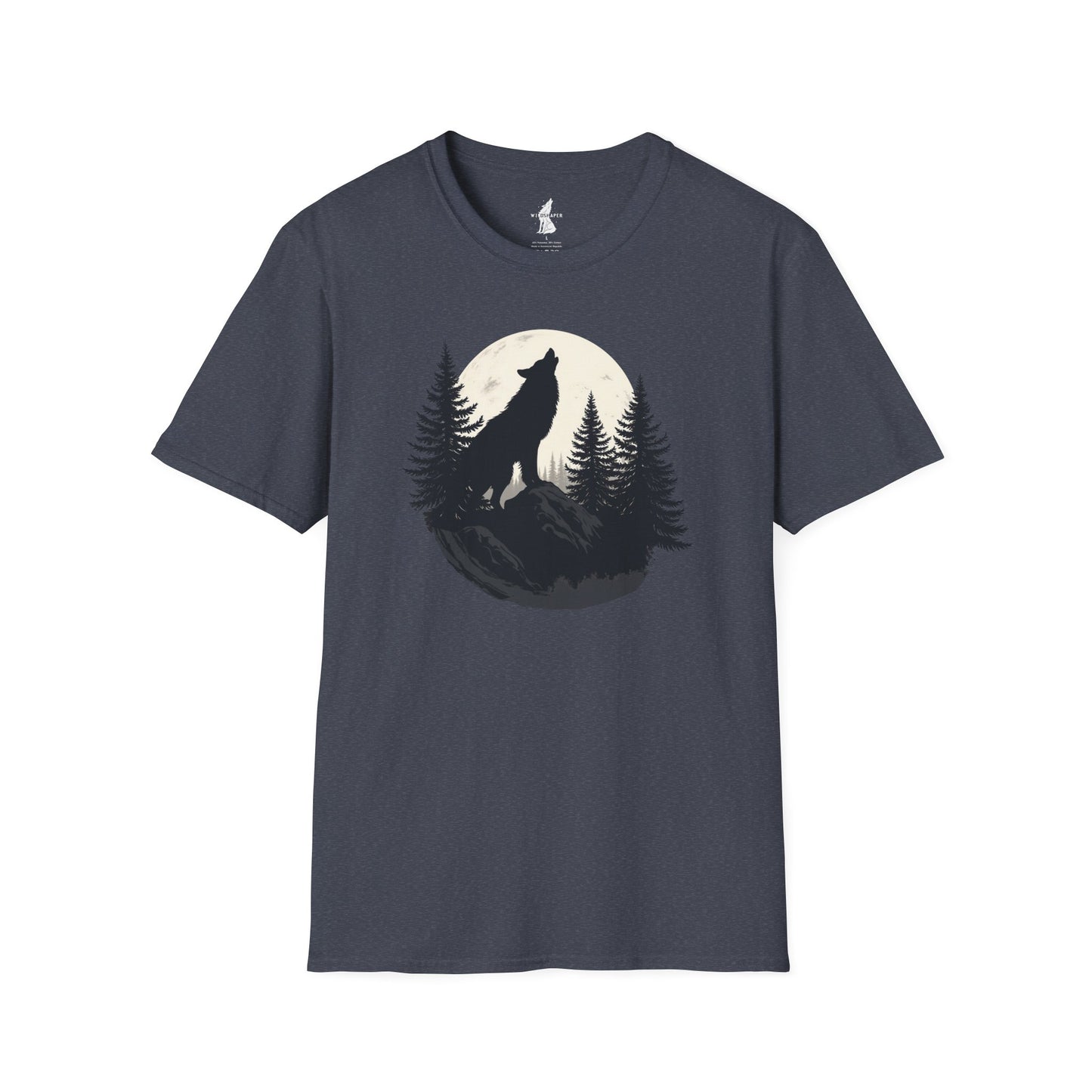 Howling Wolf in Moon Light T-Shirt