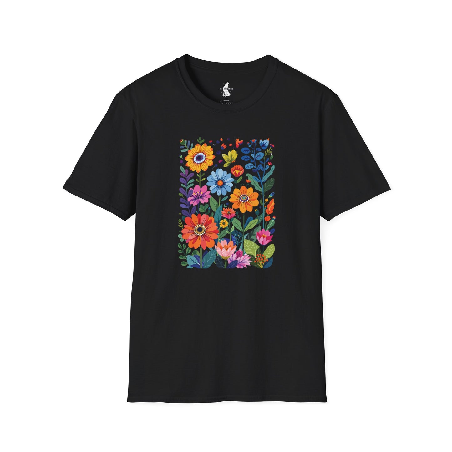 Vibrant Flower Art T-Shirt