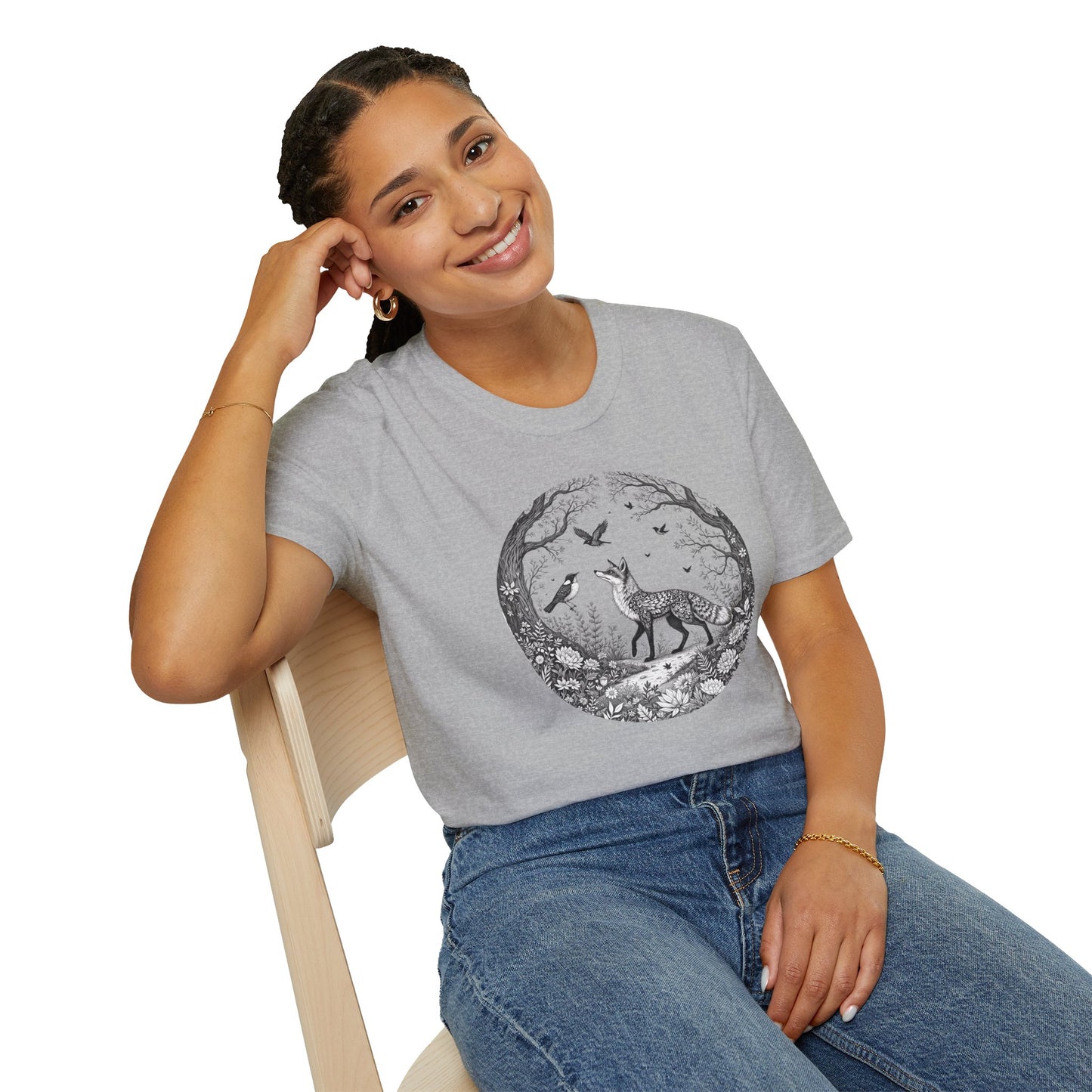 Floral Wild Fox T-Shirt