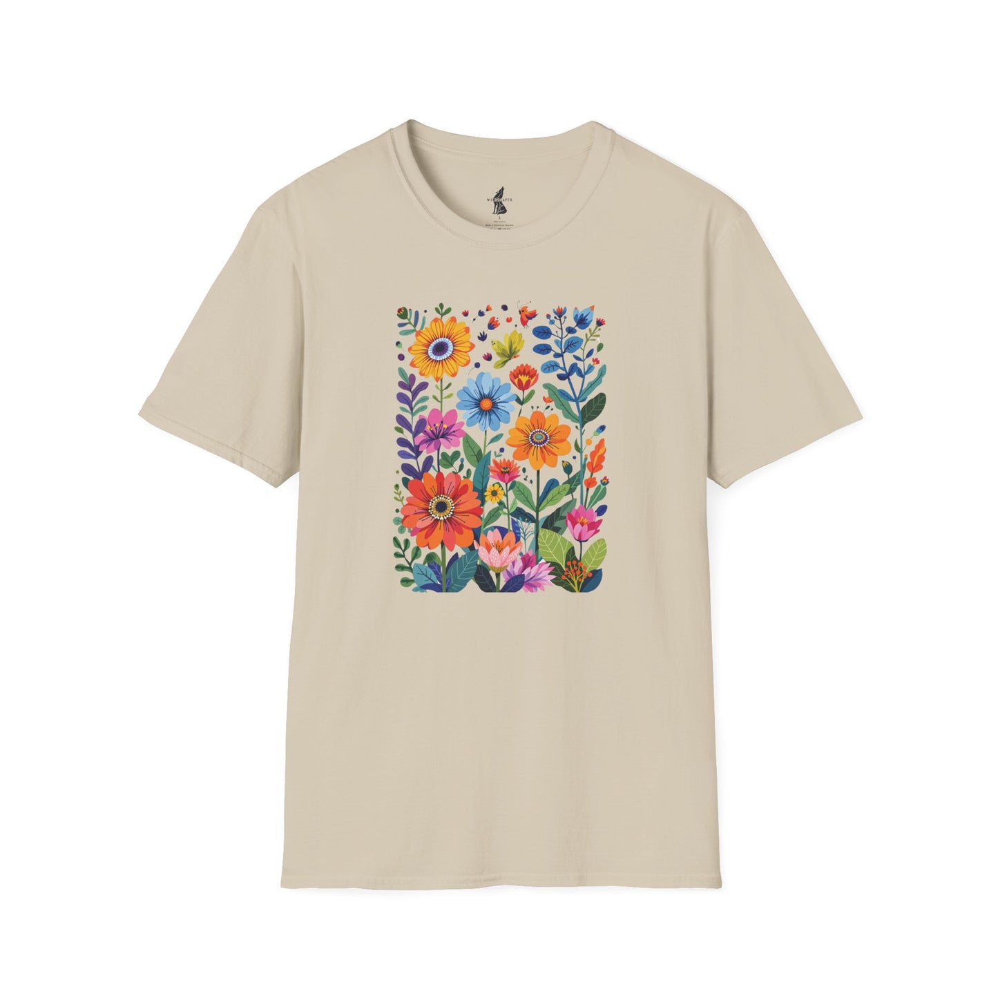 Vibrant Flower Art T-Shirt