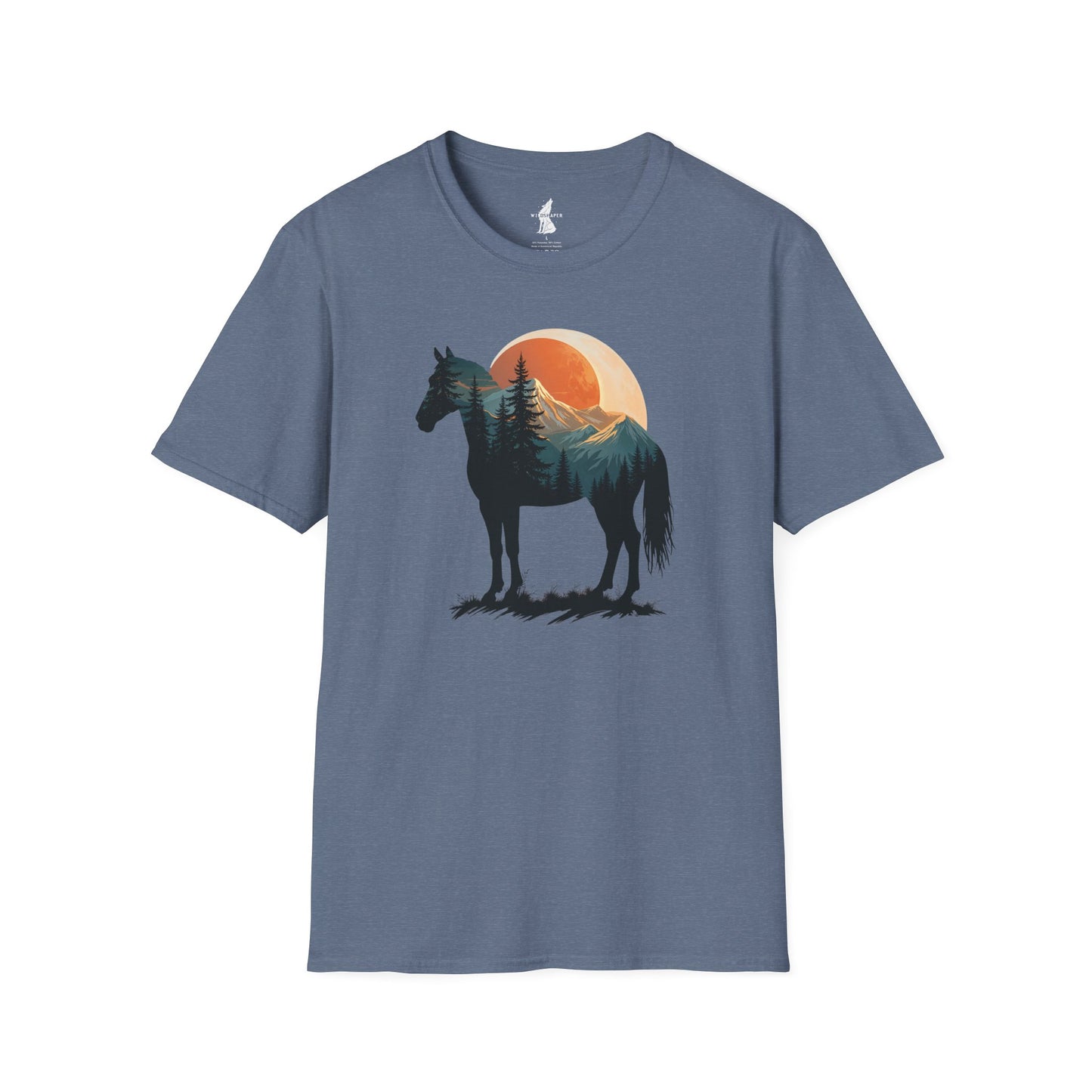 Wild Horse Sunset Silhouette T-Shirt