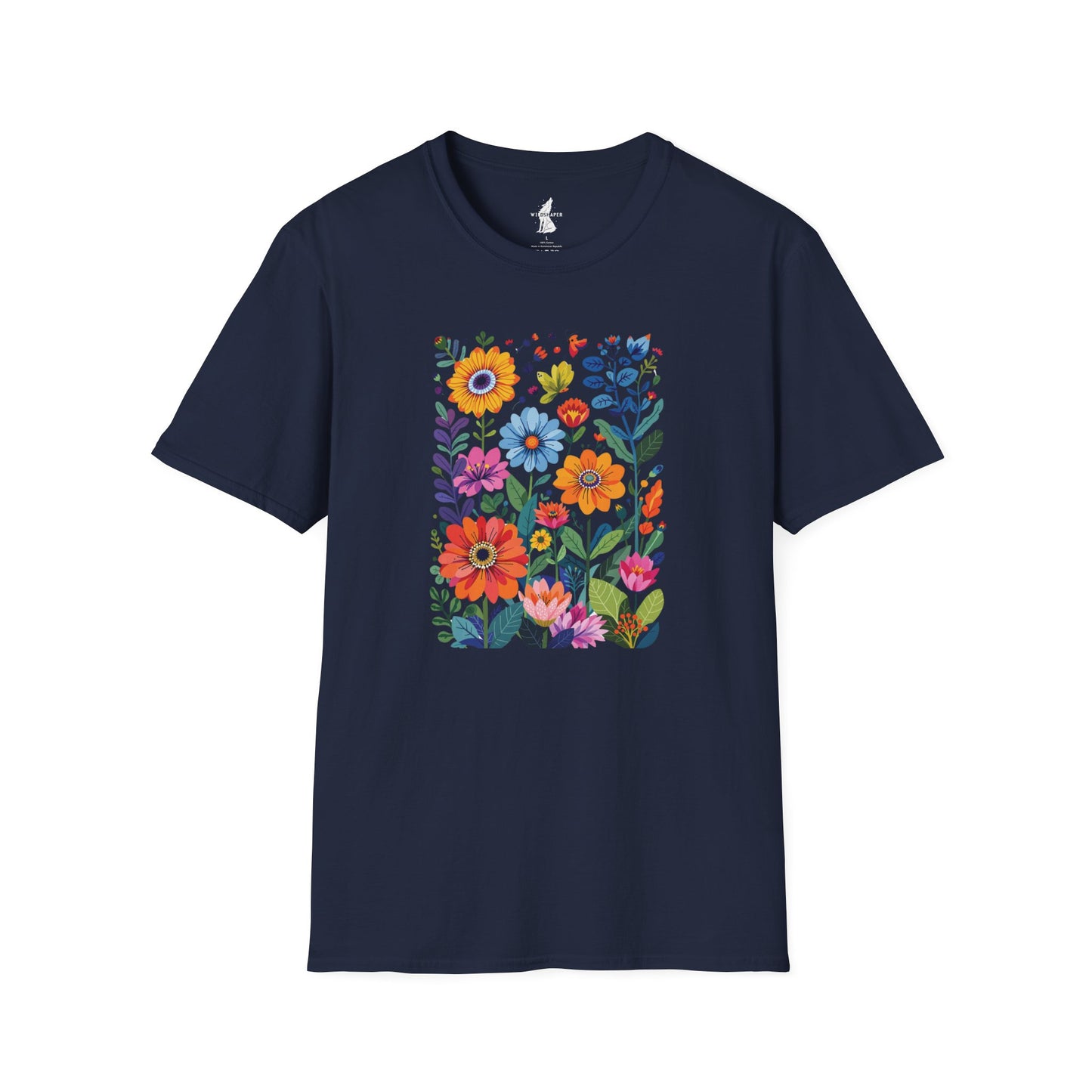 Vibrant Flower Art T-Shirt
