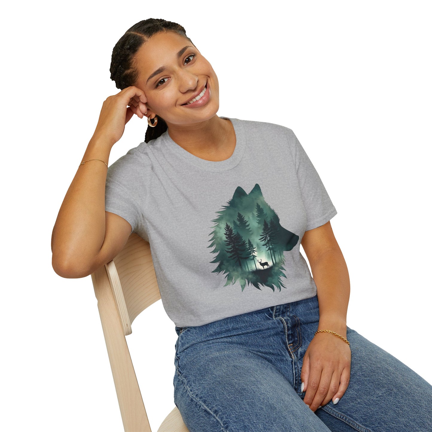 Wolf Silhouette Nature T-Shirt