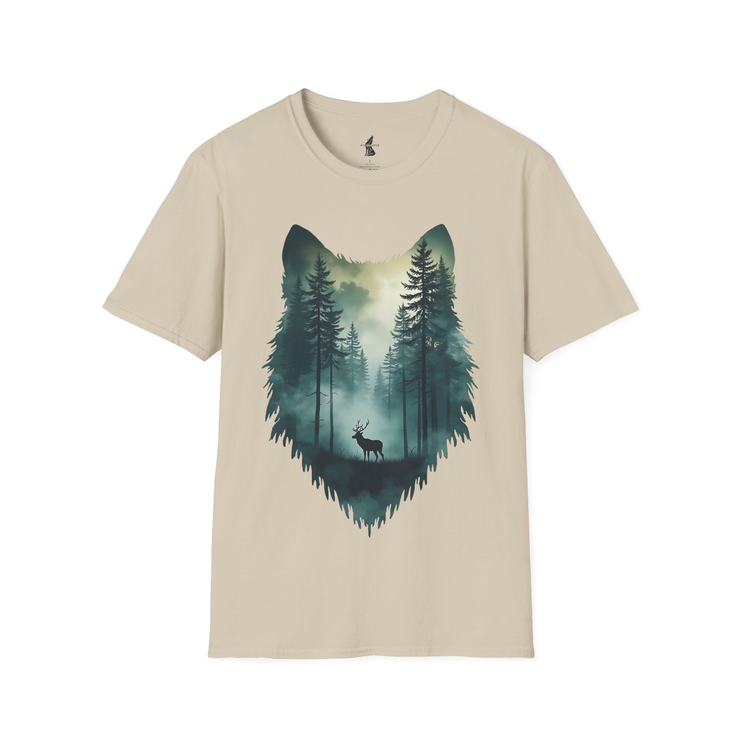 Wolf face Forest T-Shirt
