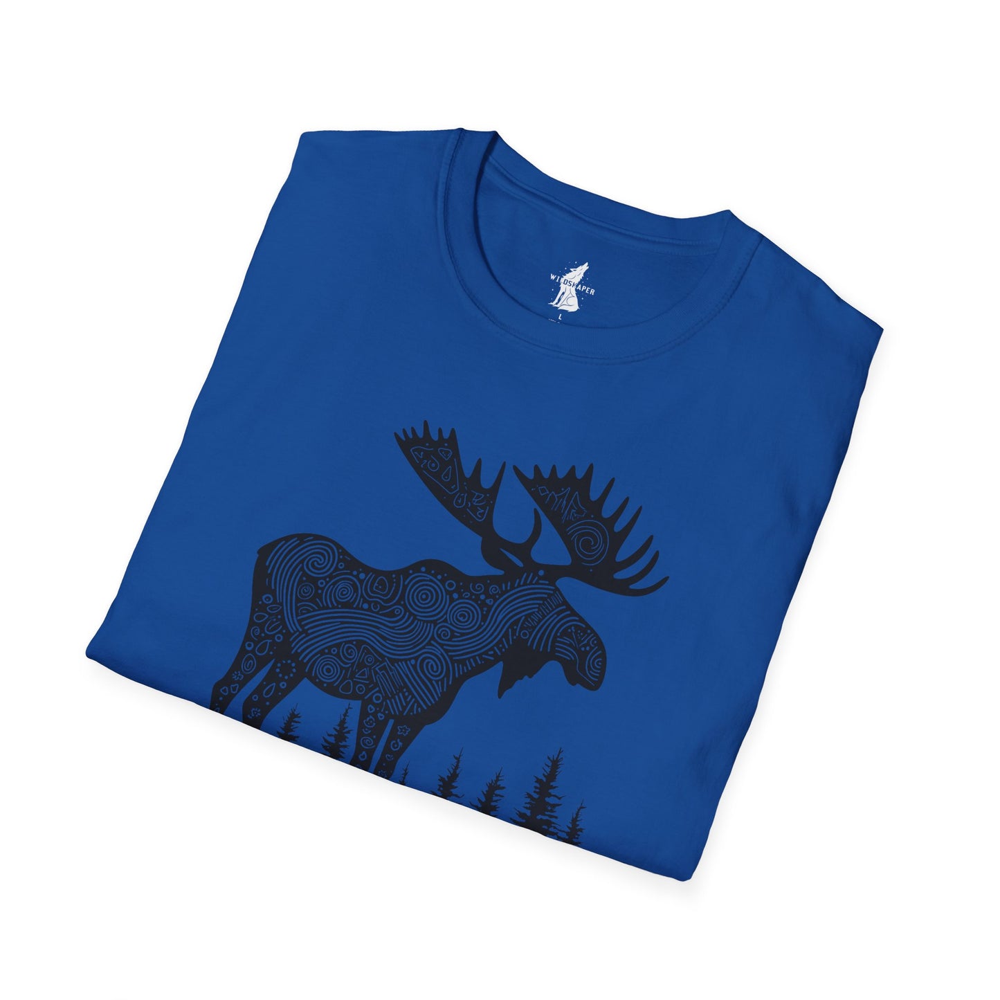 Moose Line Art Graphic T-Shirt