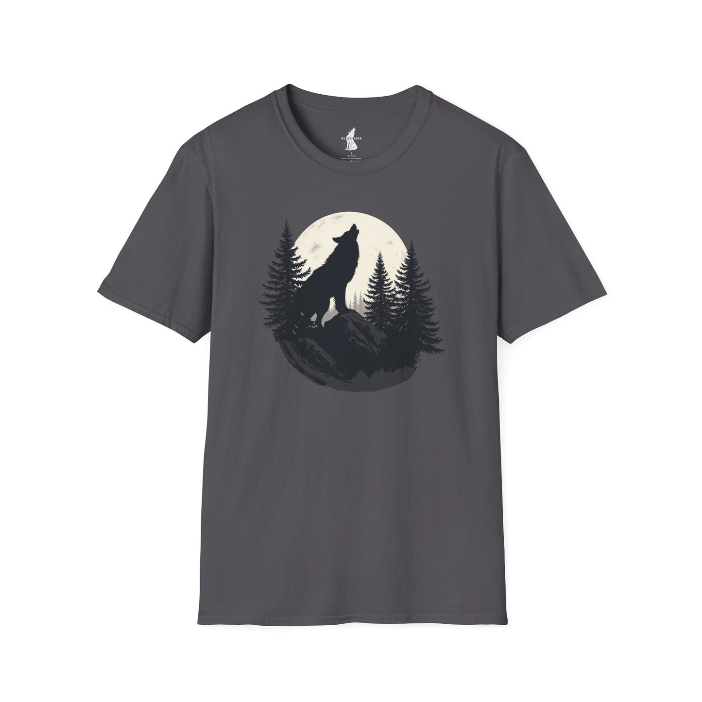 Howling Wolf in Moon Light T-Shirt