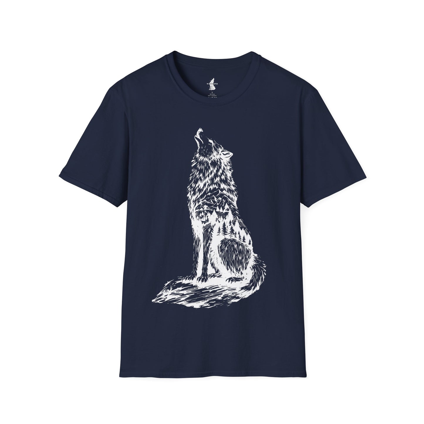 Howling Wolf Silhouette Nature T-Shirt