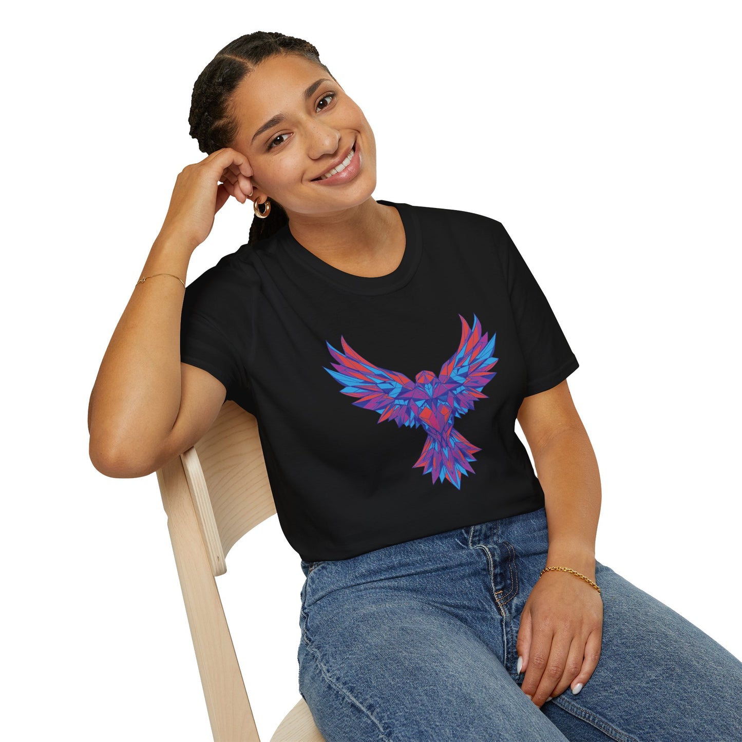 Geometric Eagle Art T-Shirt