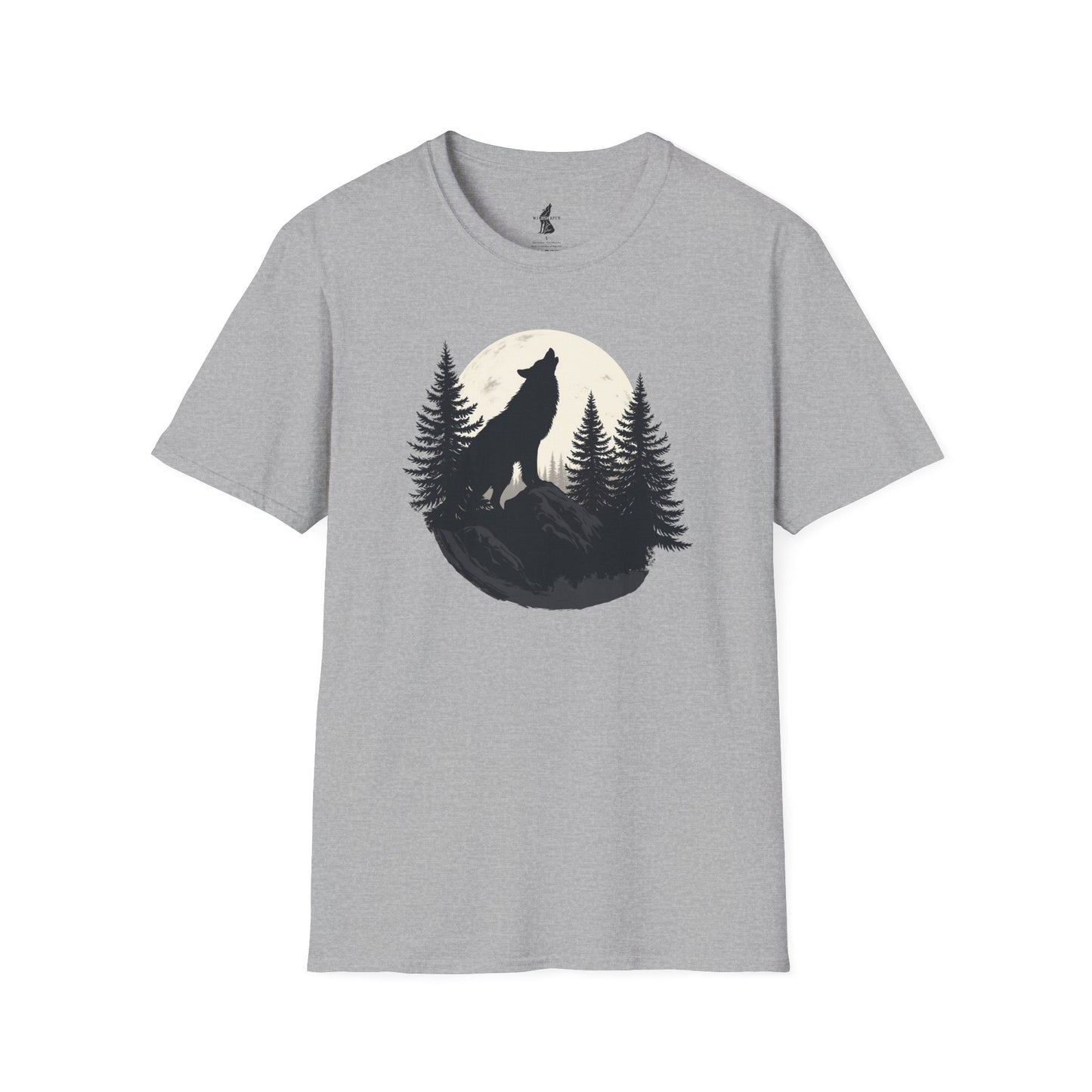 Howling Wolf in Moon Light T-Shirt