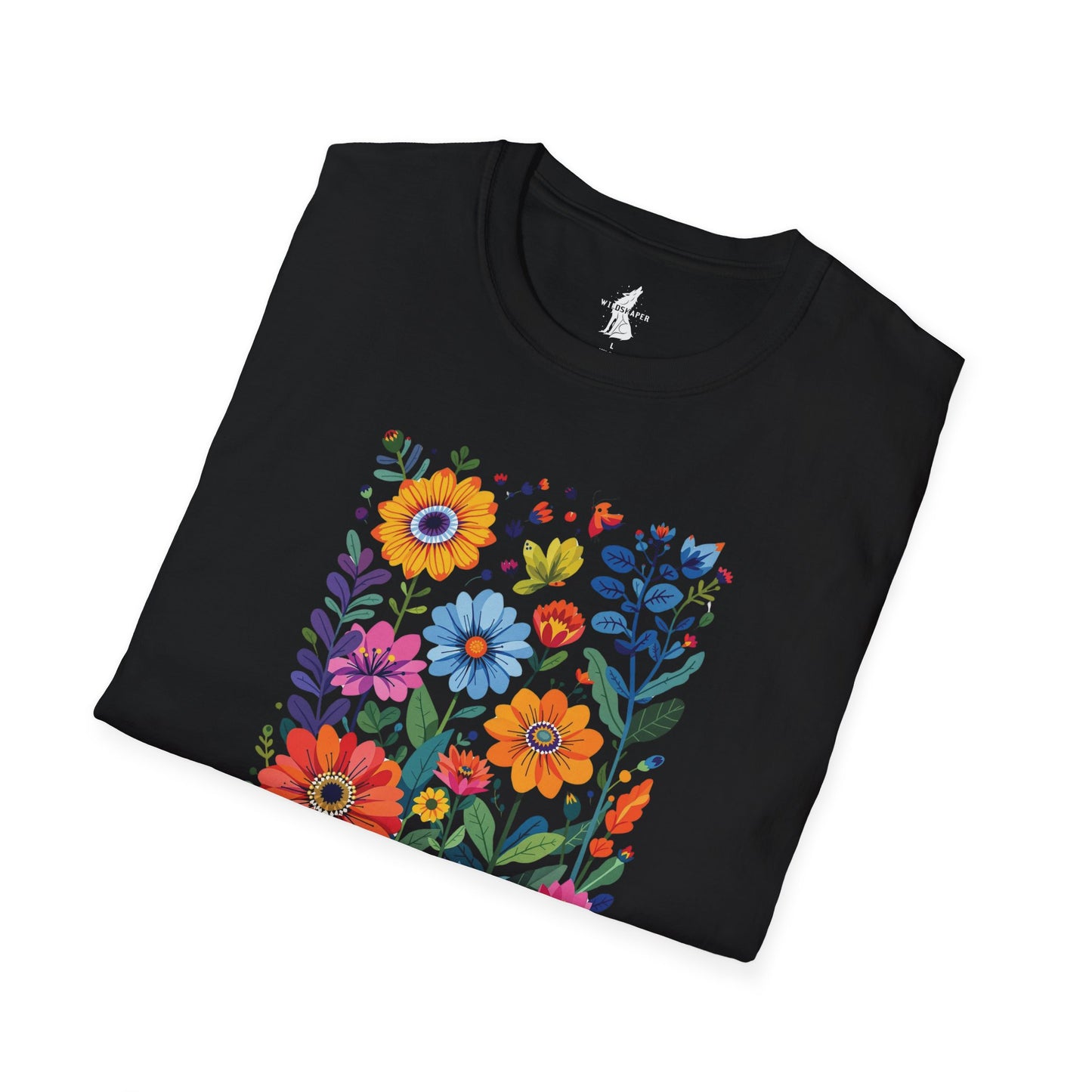 Vibrant Flower Art T-Shirt