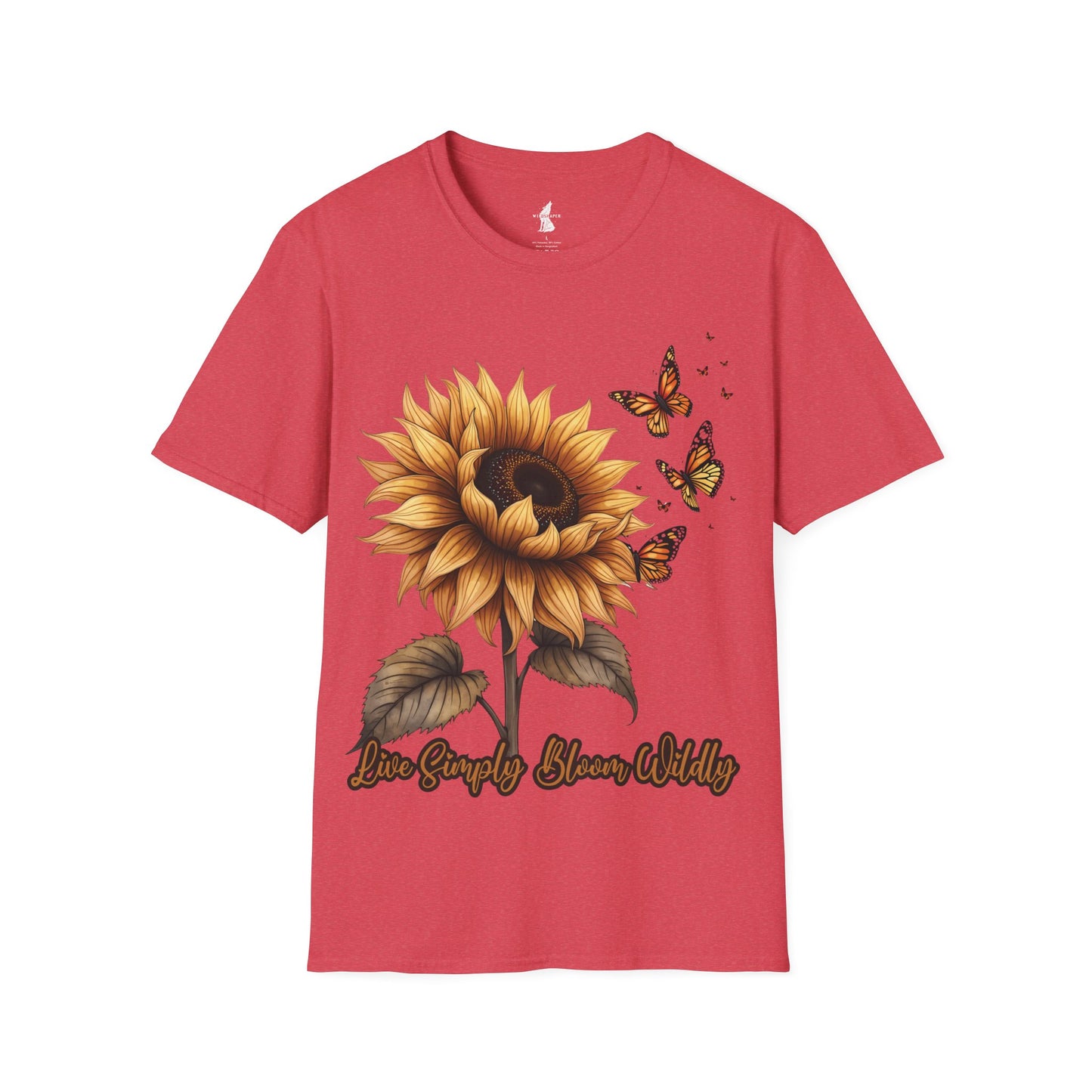 Live Simply, Bloom Wildly Sunflower T-Shirt