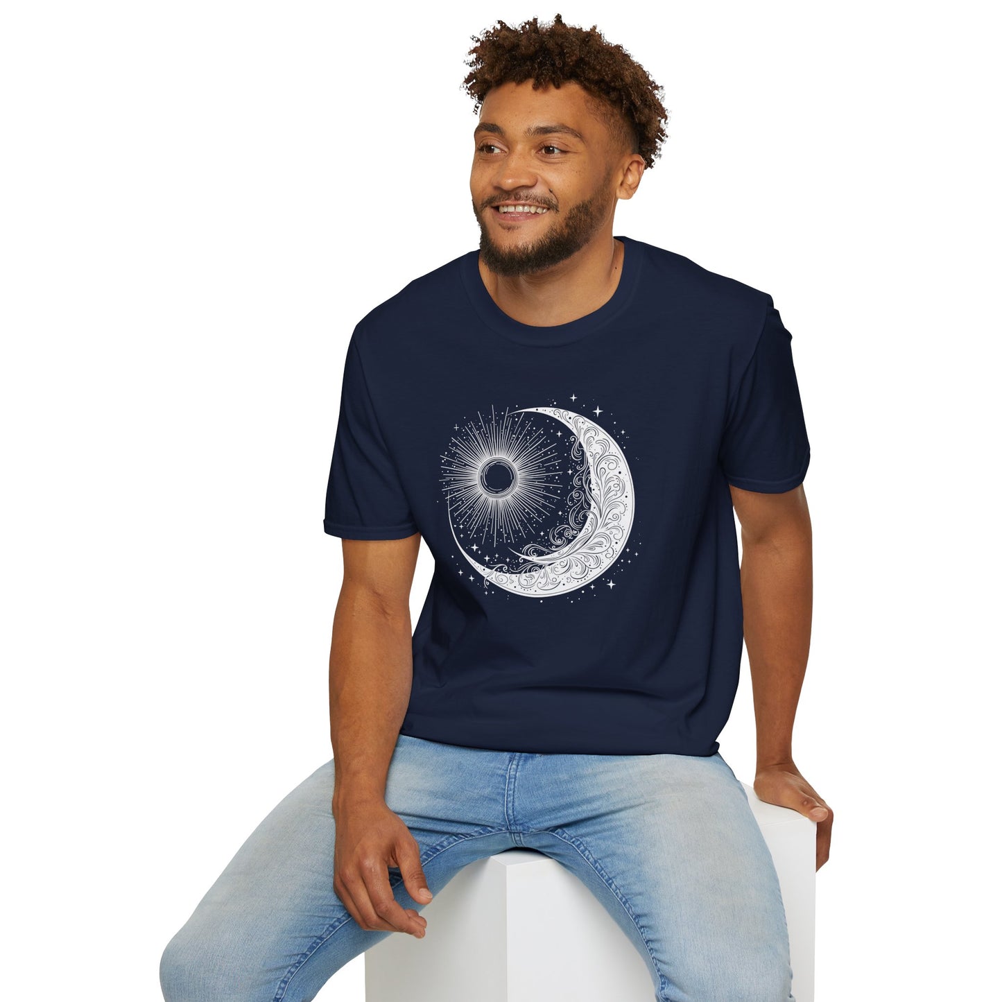 Sun & Moon Yin Yang Graphic T-Shirt