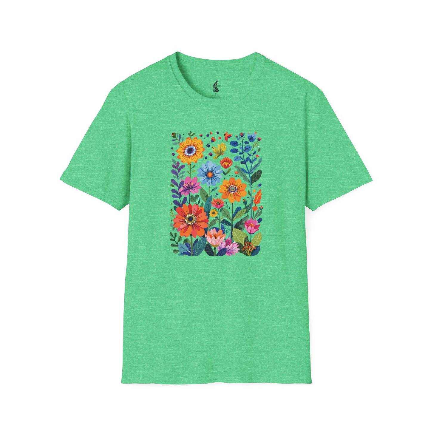 Vibrant Flower Art T-Shirt