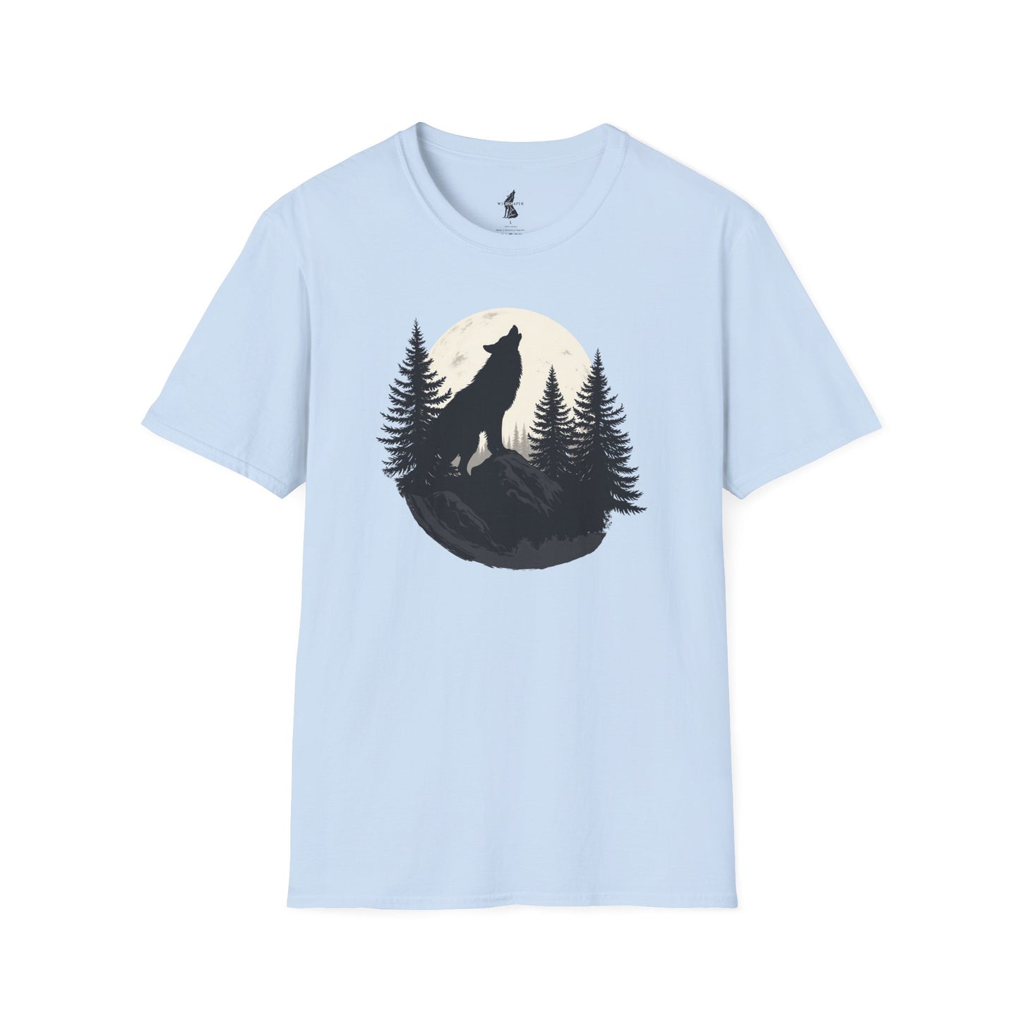 Howling Wolf in Moon Light T-Shirt