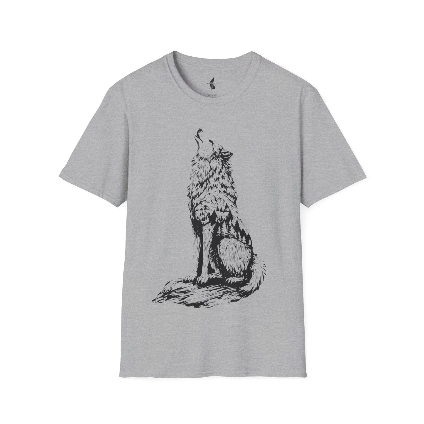Howling Wolf Silhouette Nature T-Shirt