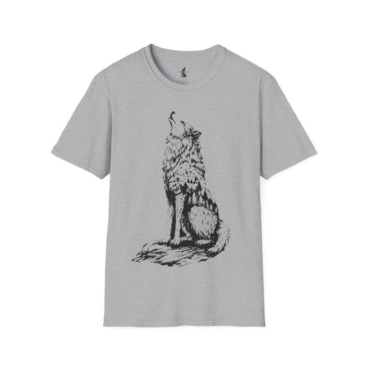 Howling Wolf Silhouette Nature T-Shirt
