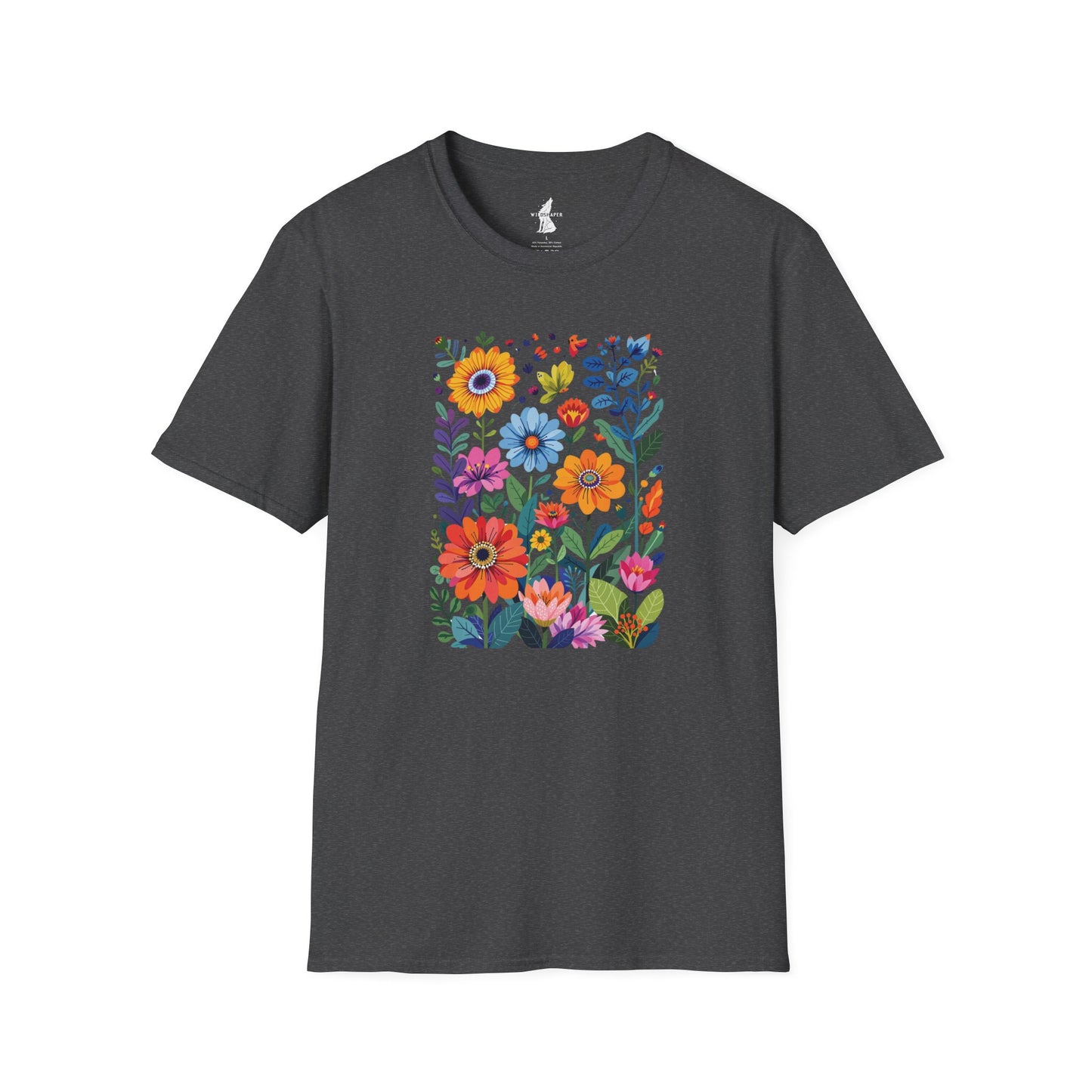 Vibrant Flower Art T-Shirt