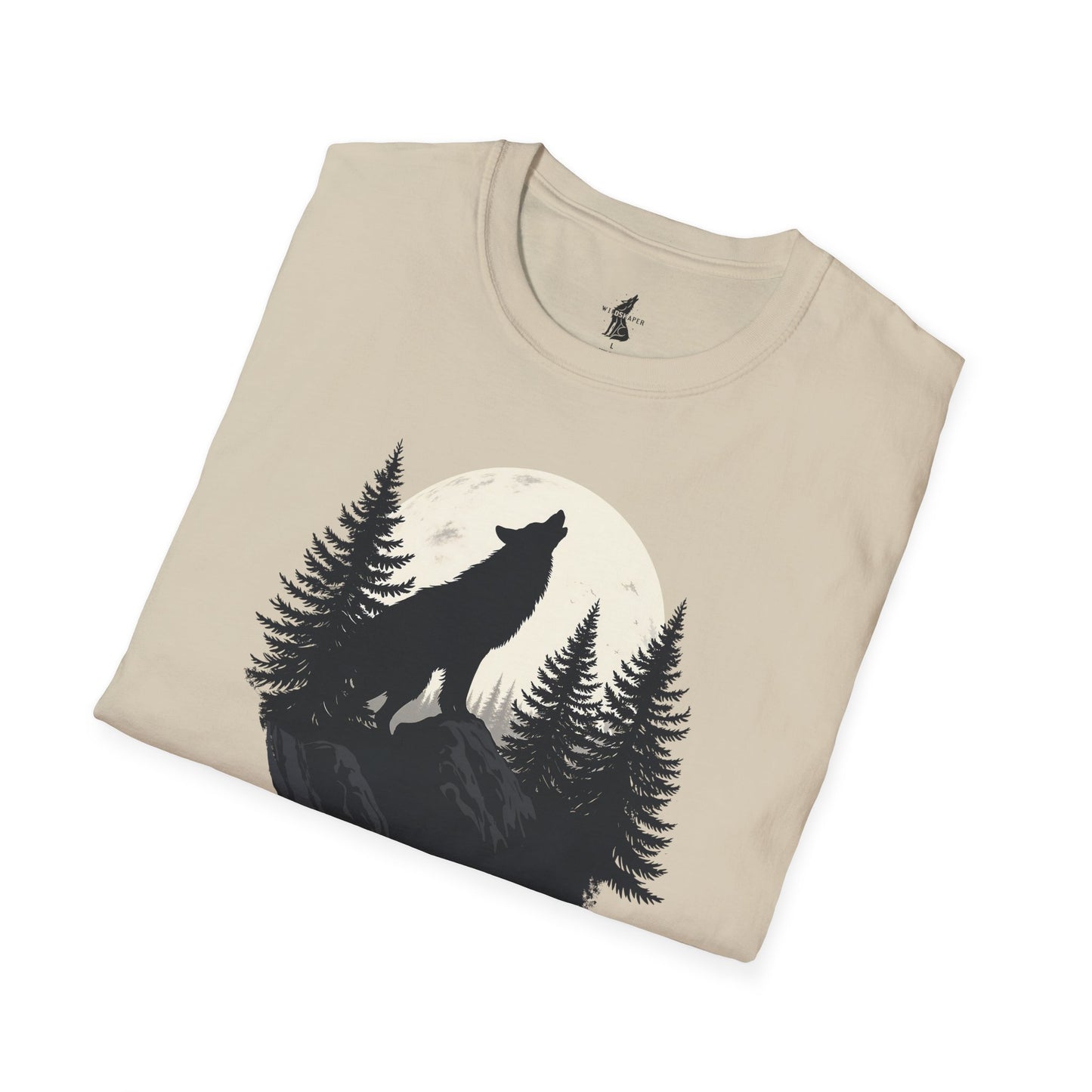 Howling Wolf in Moon Light T-Shirt