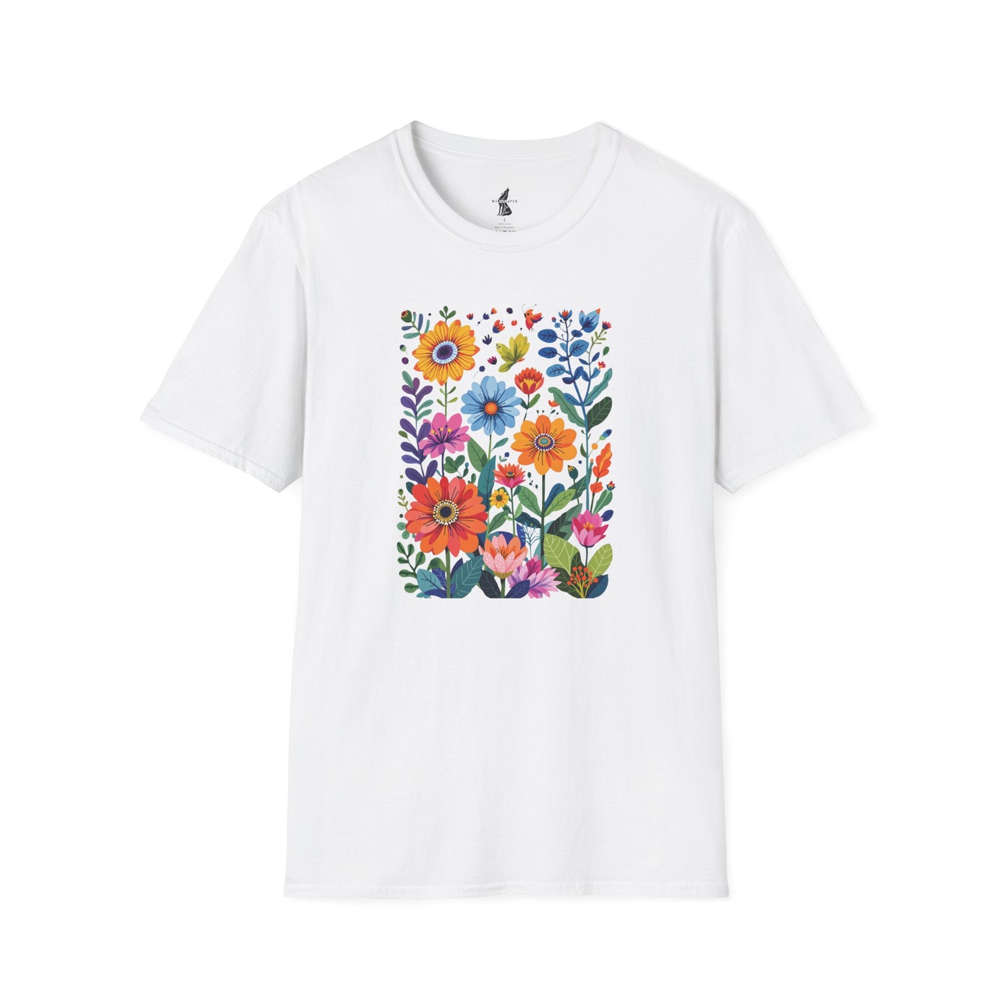 Vibrant Flower Art T-Shirt