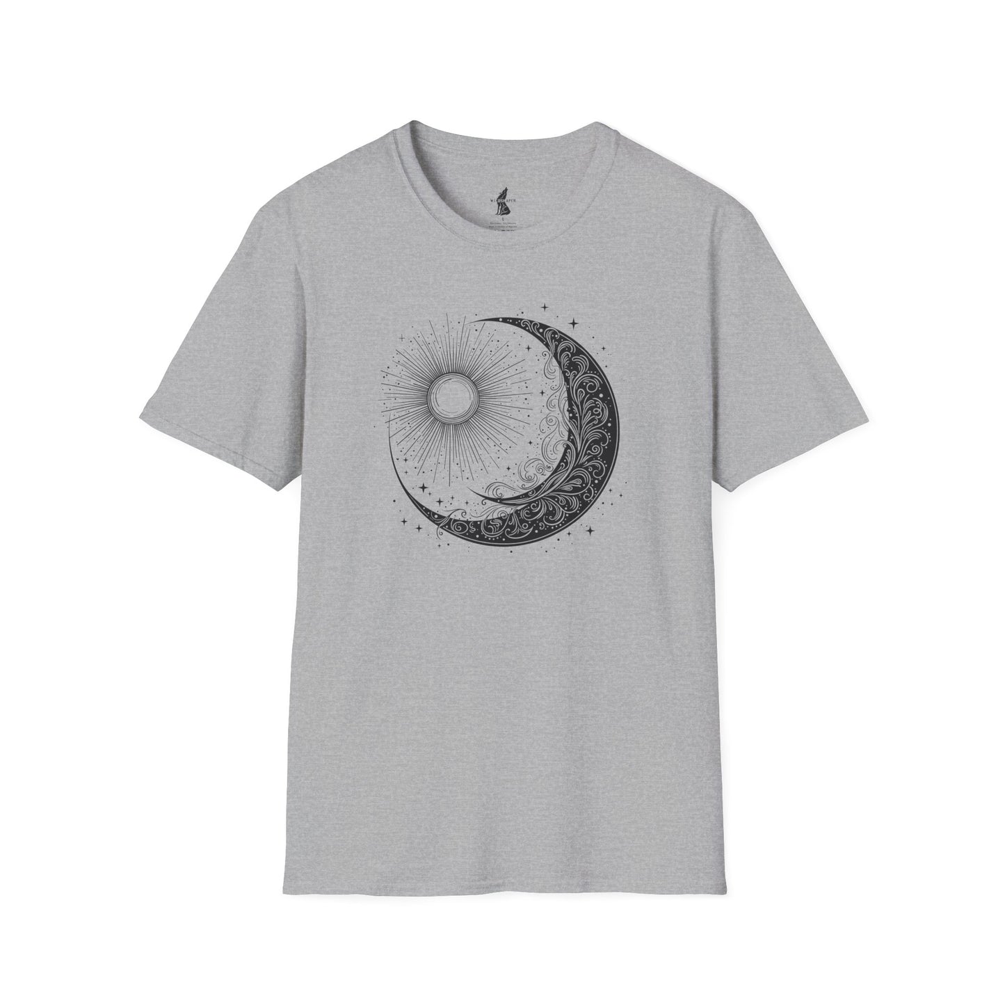 Sun & Moon Yin Yang Graphic T-Shirt