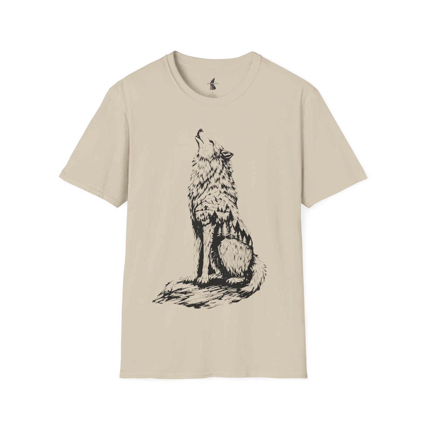 Howling Wolf Silhouette Nature T-Shirt