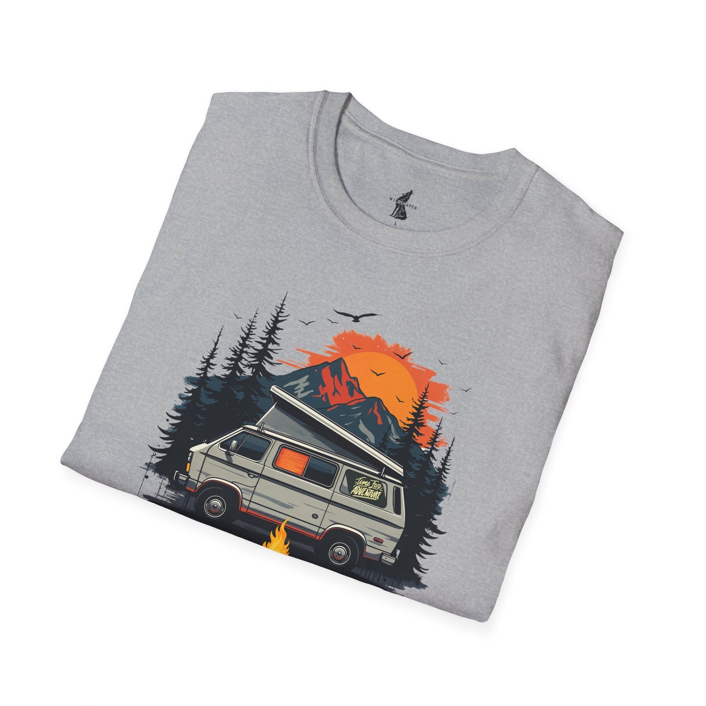 RV Camping Sunset View Graphic T-Shirt