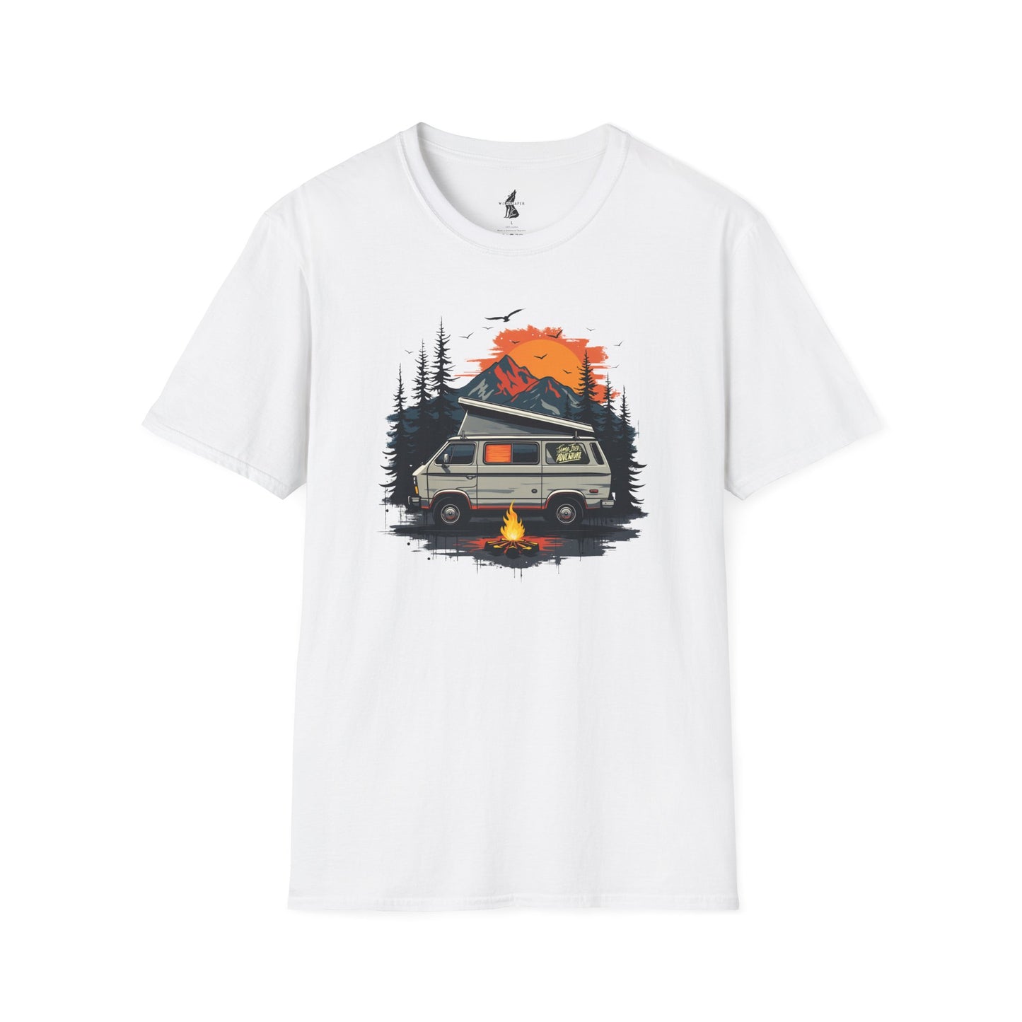 RV Camping Sunset View Graphic T-Shirt