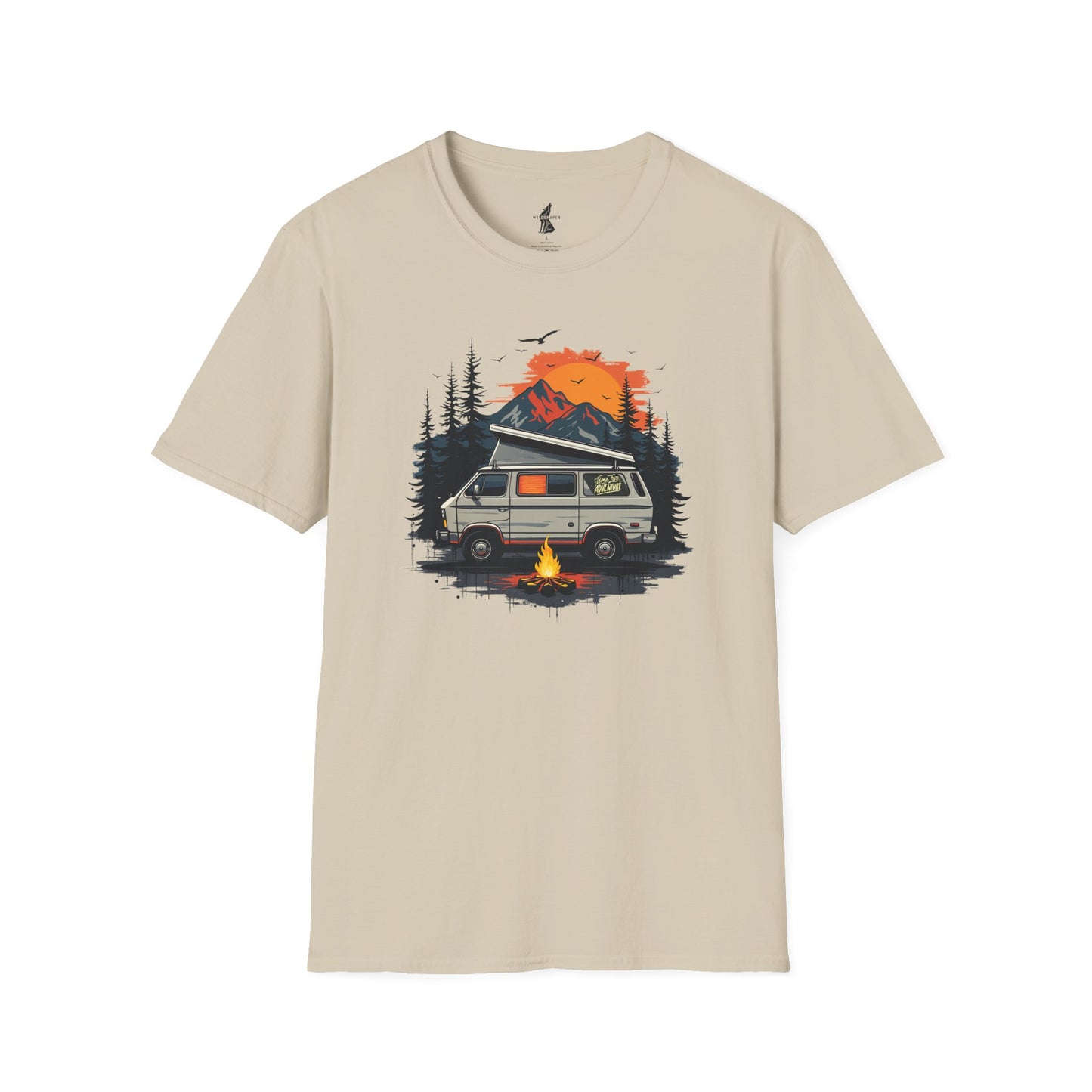 RV Camping Sunset View Graphic T-Shirt