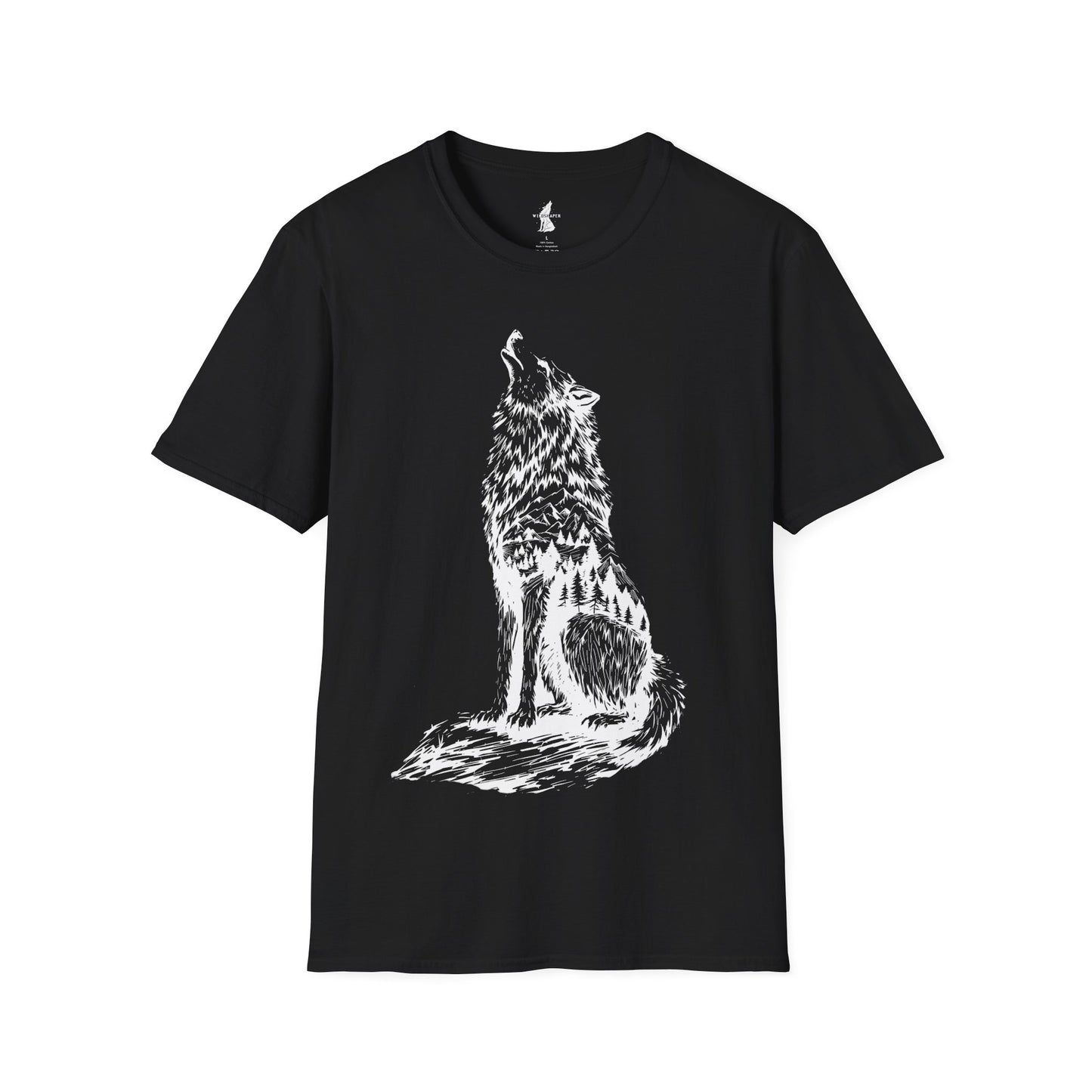 Howling Wolf Silhouette Nature T-Shirt