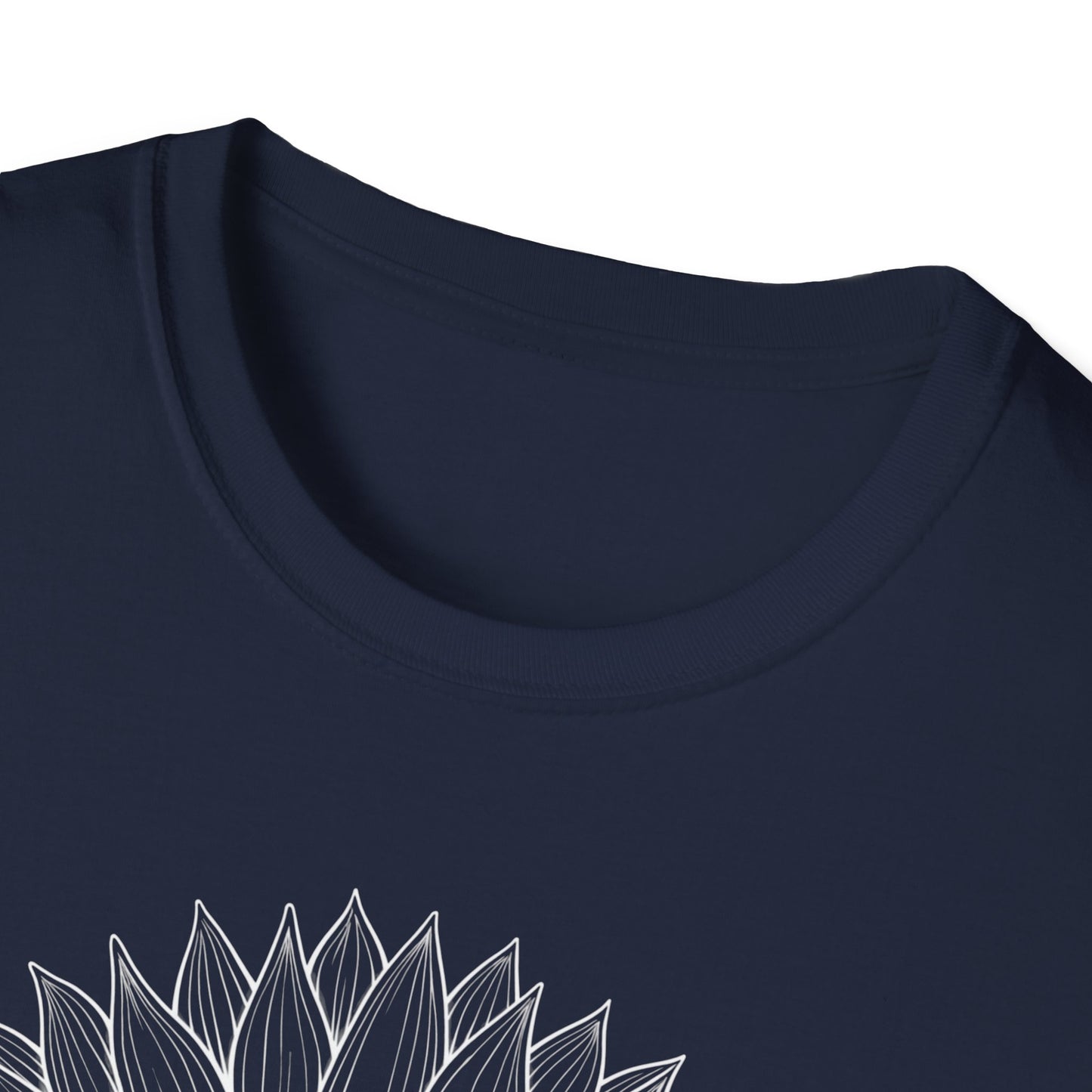 Sunflower Line Art T-Shirt