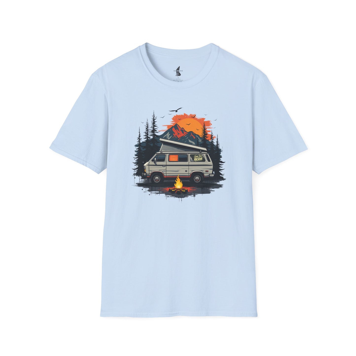 RV Camping Sunset View Graphic T-Shirt