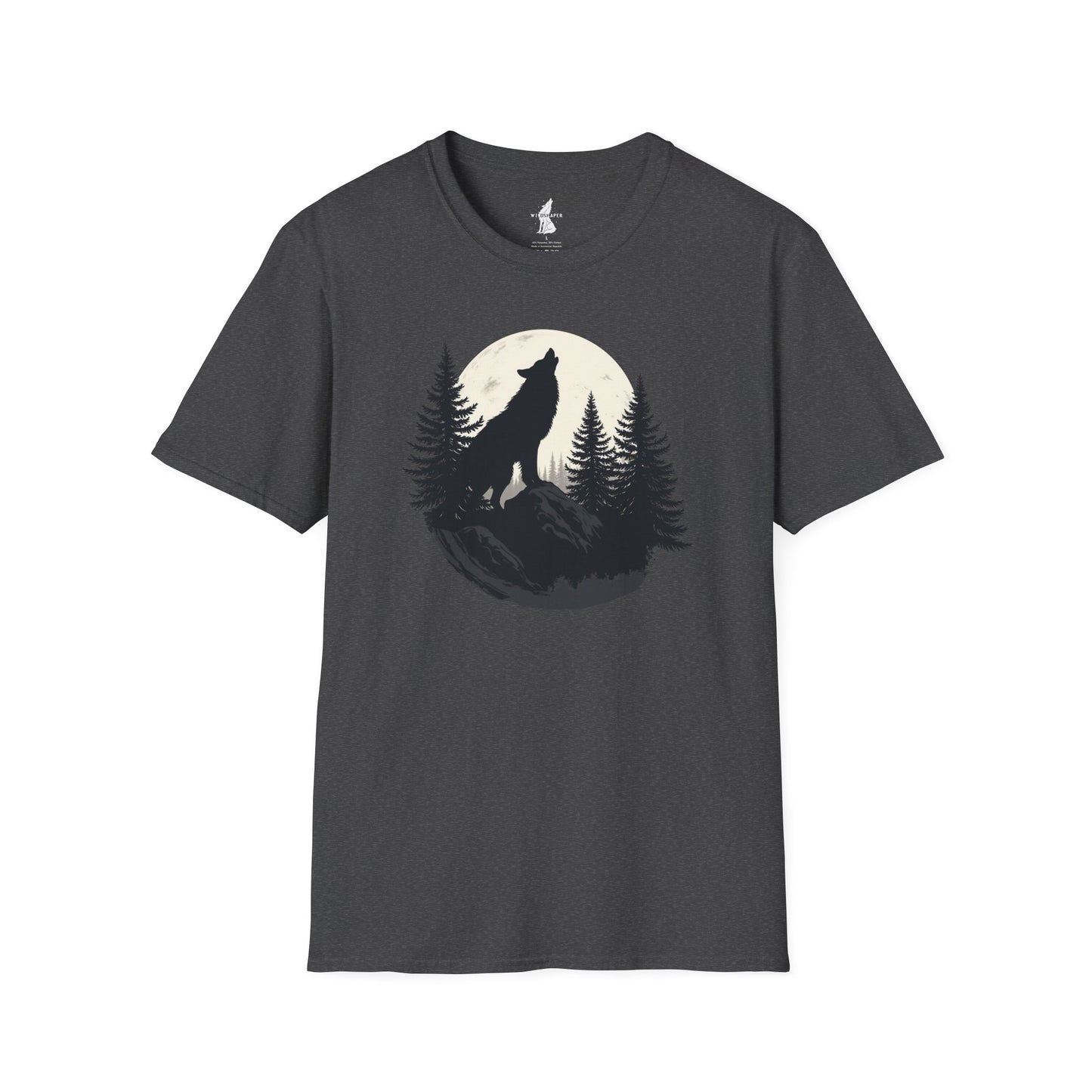 Howling Wolf in Moon Light T-Shirt