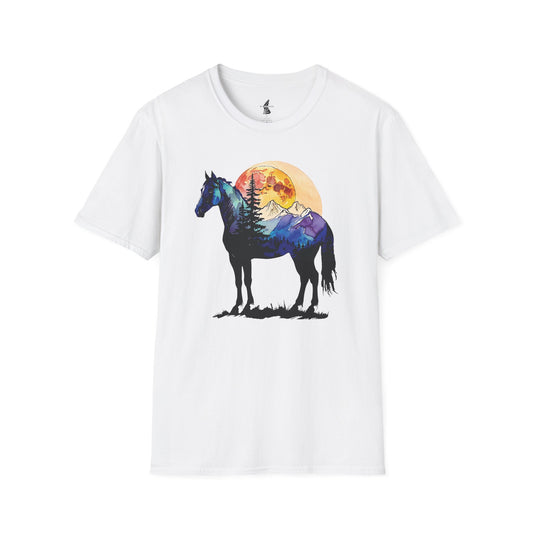Mountain Sunset Horse T-Shirt