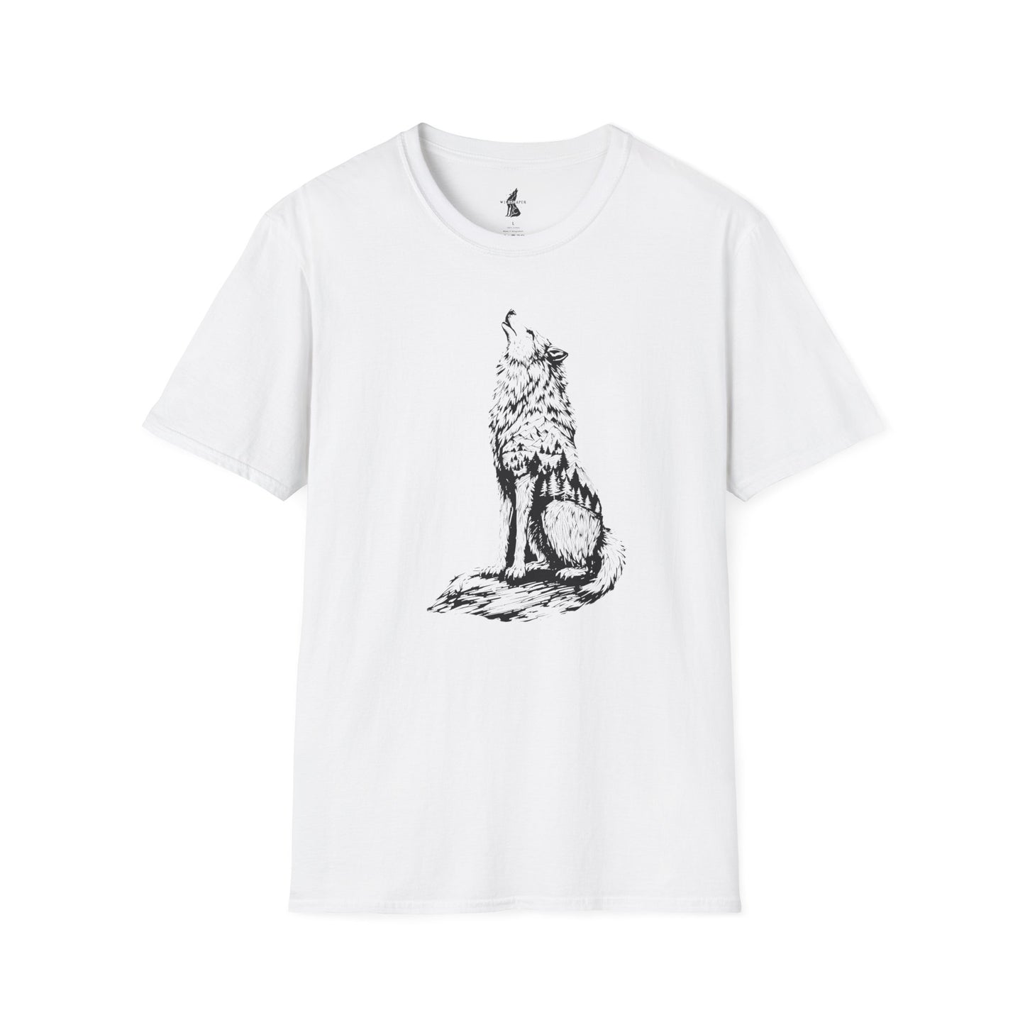 Howling Wolf Silhouette Nature T-Shirt