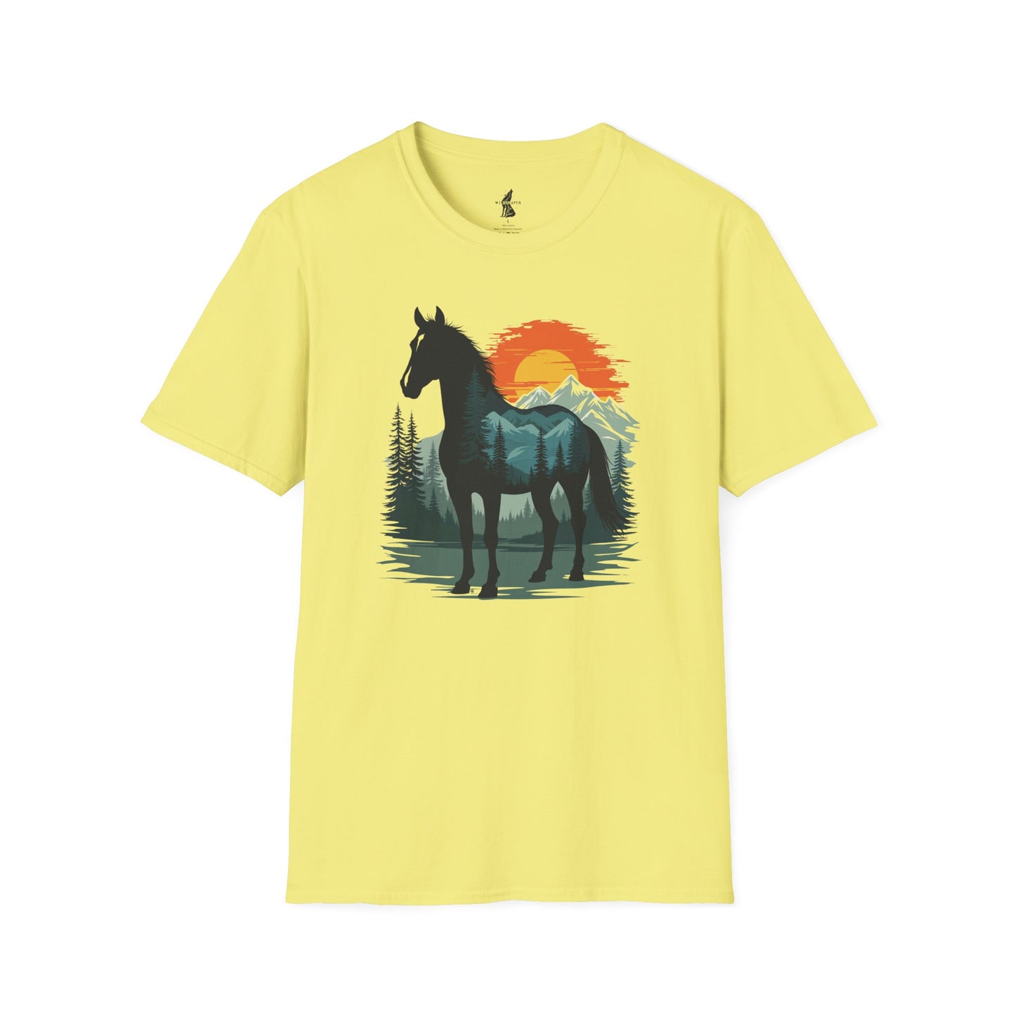 Mountain Sunset Horse Graphic T-Shirt